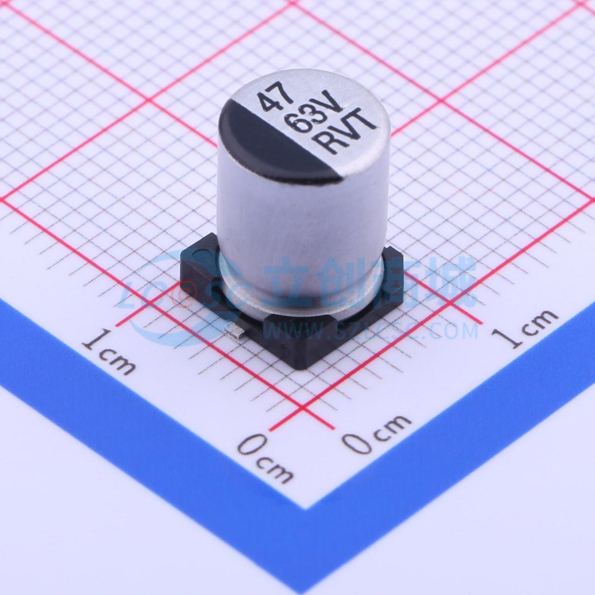 点击查看大图 RVT1J470M0810实物图