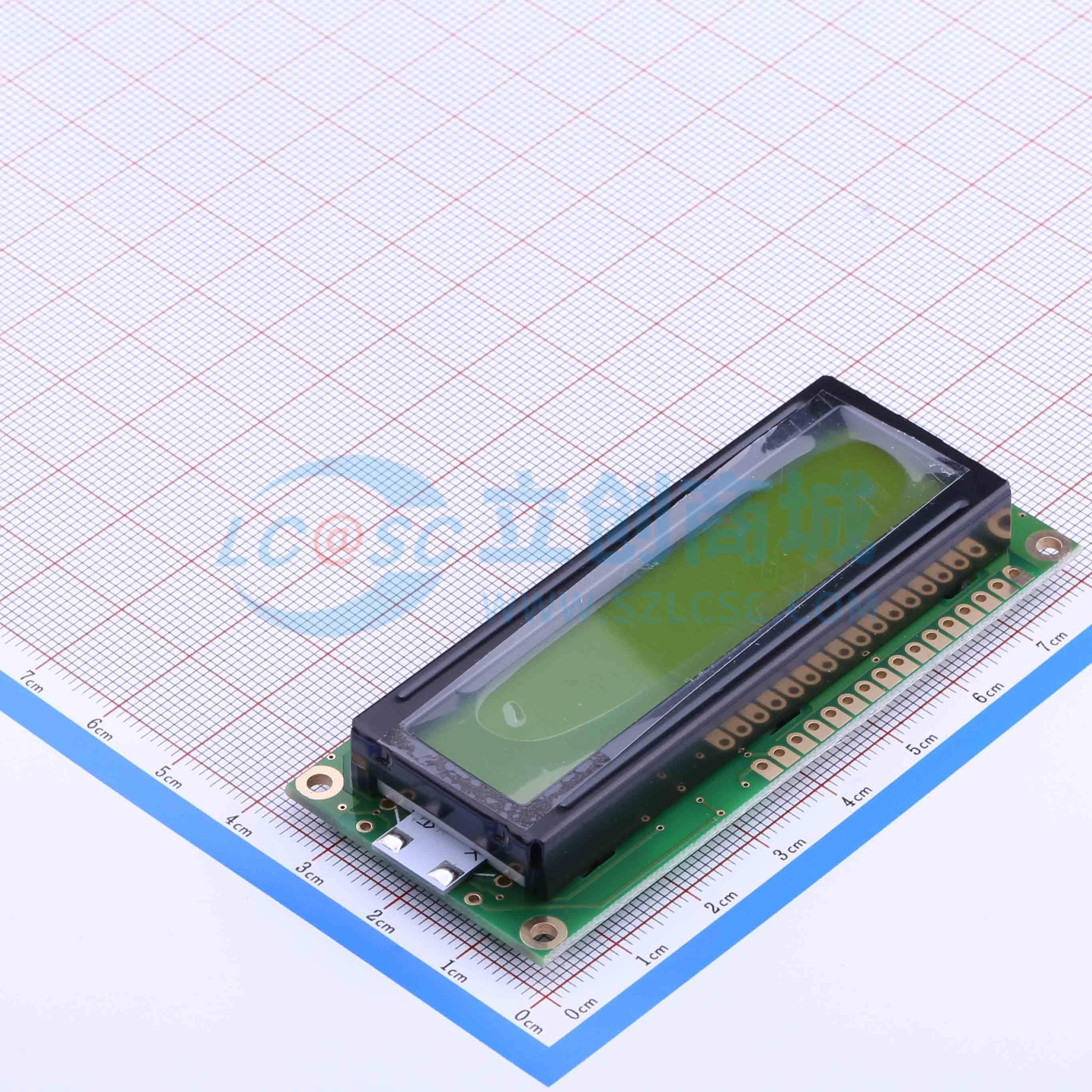 点击查看大图 LCM1602K-FL-YBW-33V33实物图