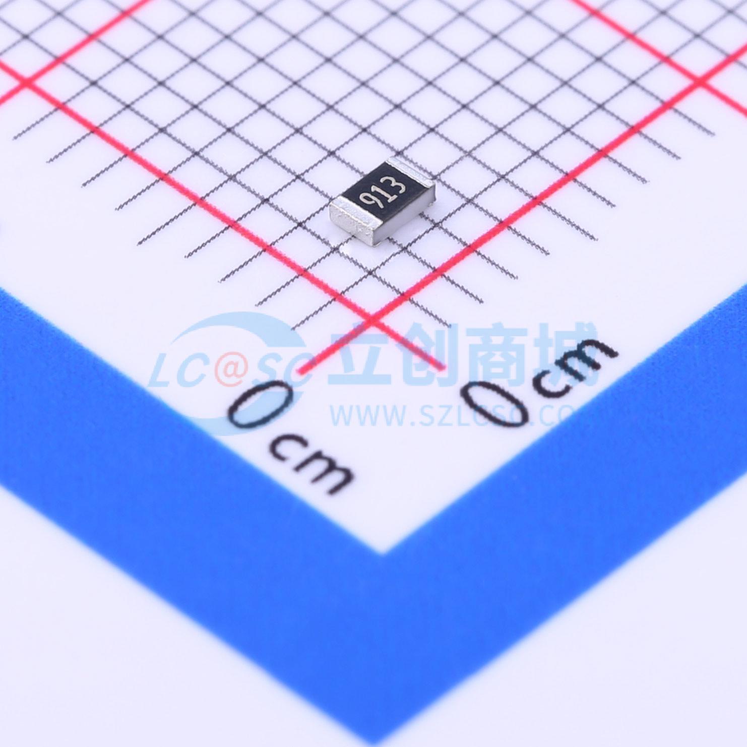 点击查看大图 RMCF0805JT91K0实物图