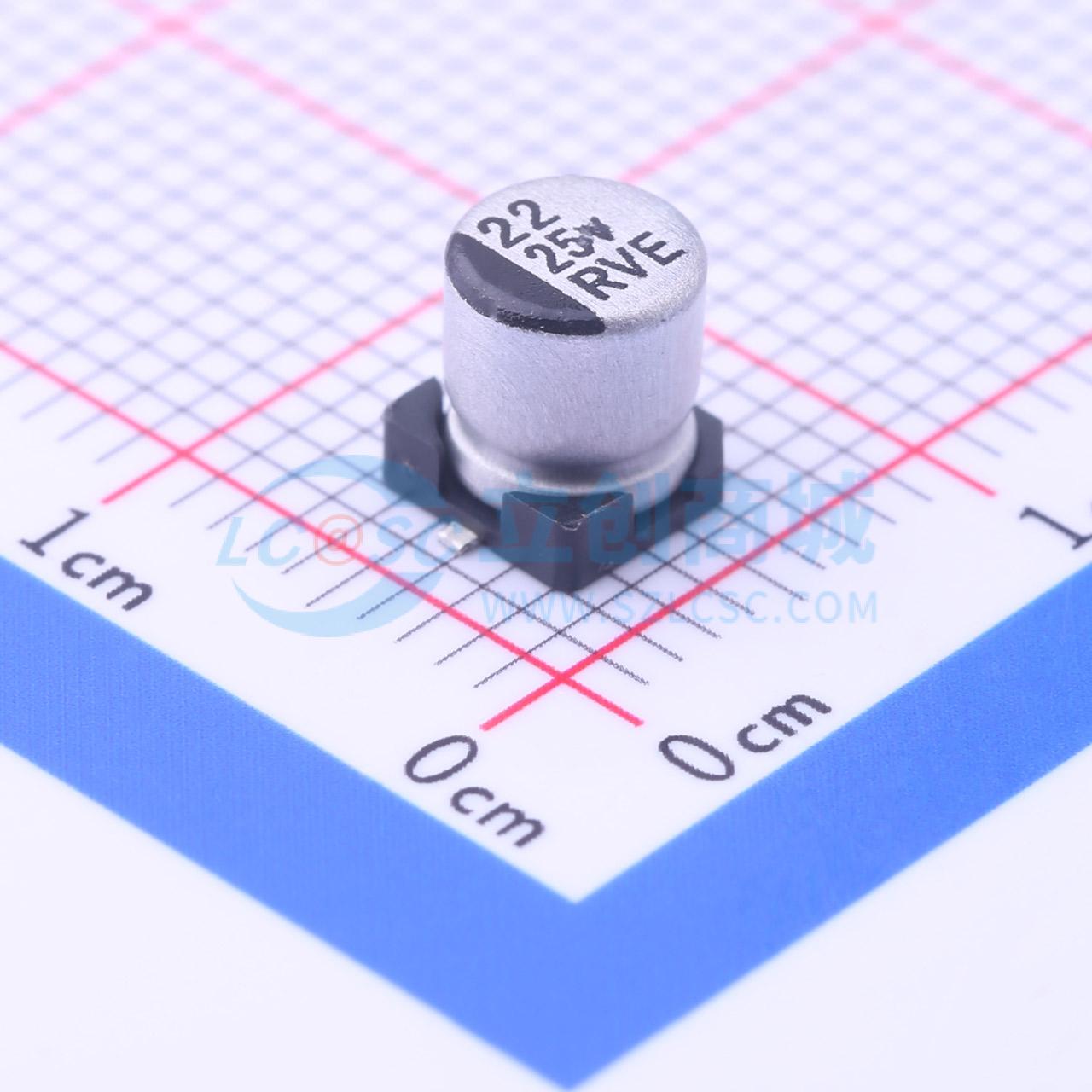 RVE1E220M0505实物图