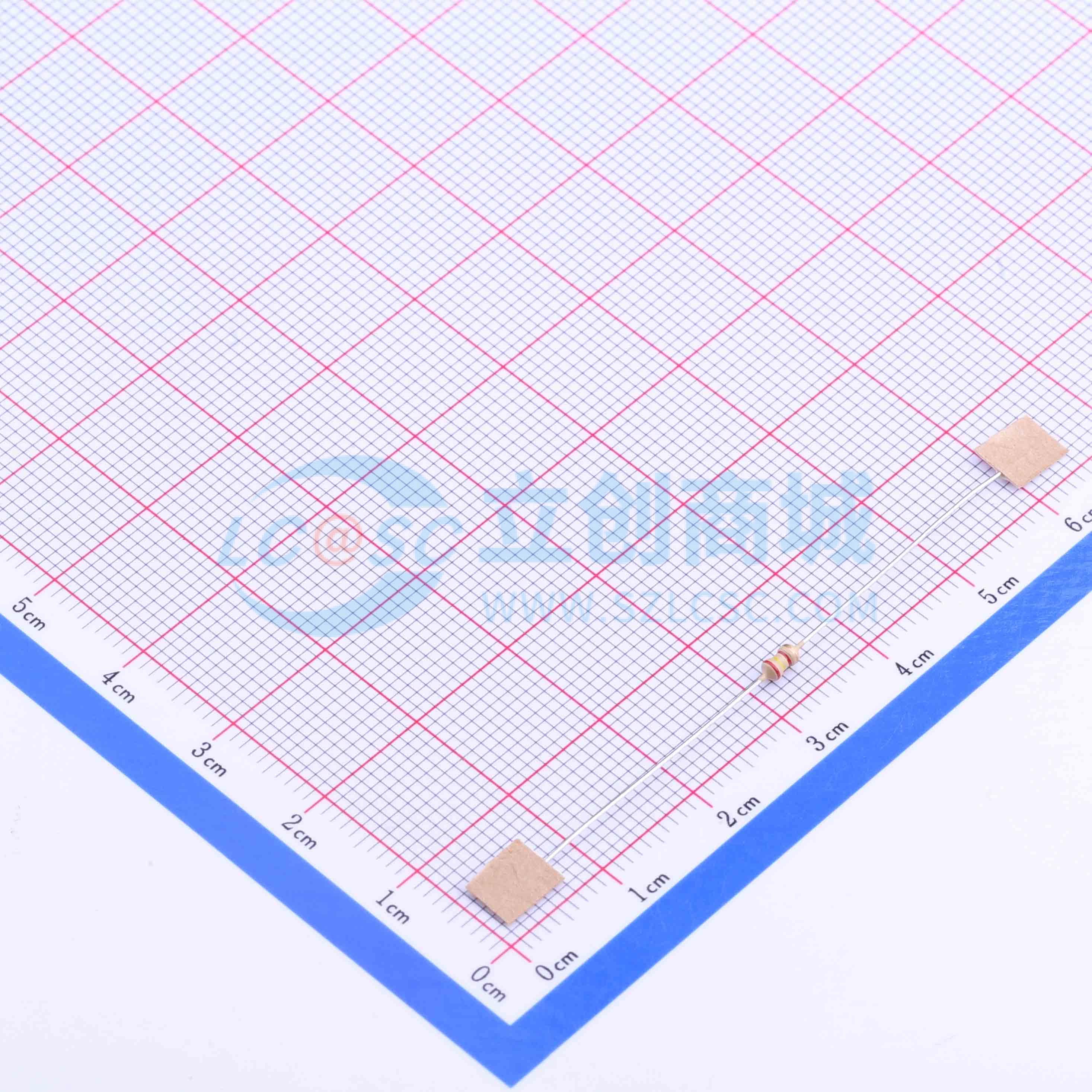 点击查看大图 CF1/6W-2.4KΩ±5% T实物图