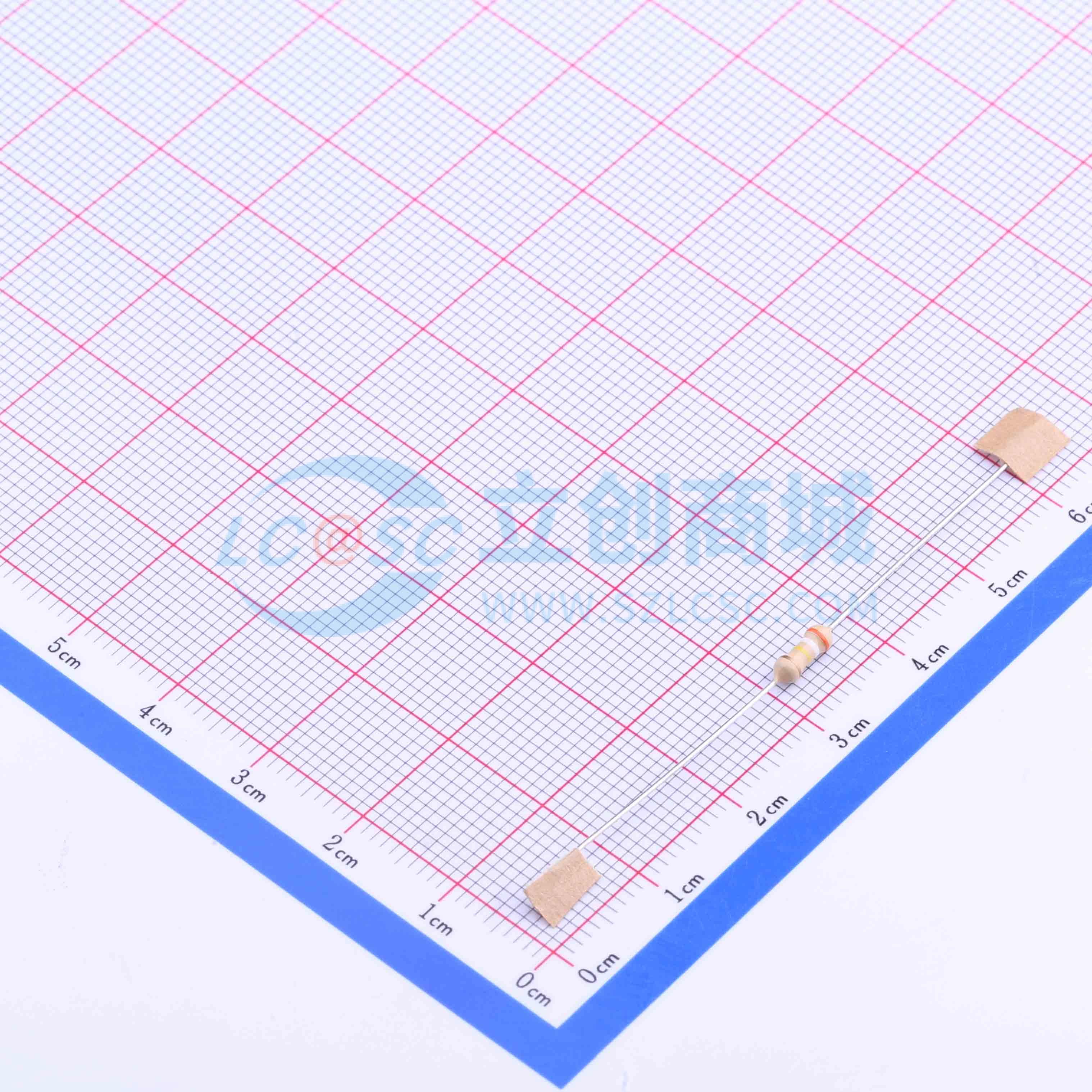 点击查看大图 CF1/4W-390KΩ±5% T实物图