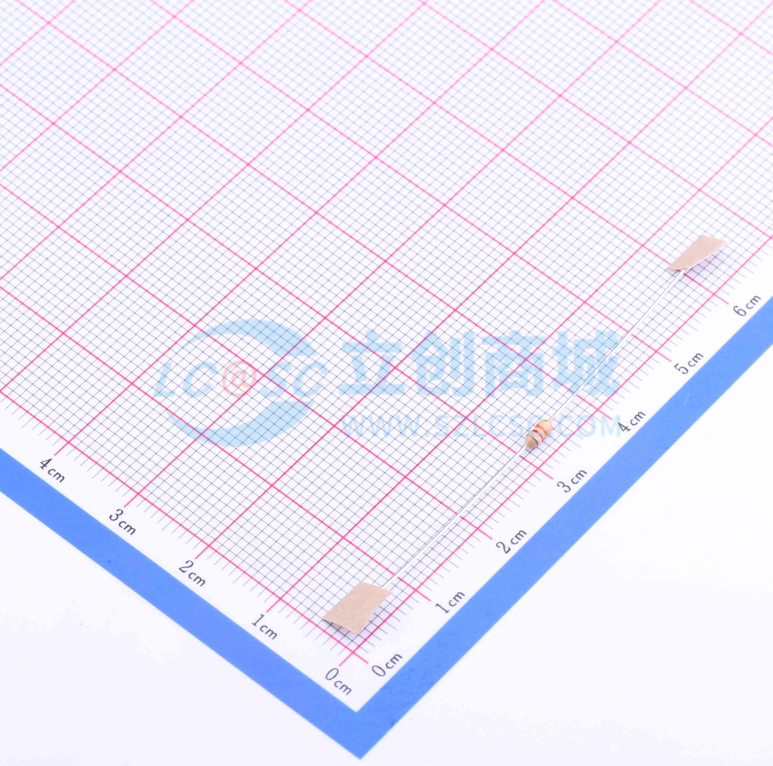 点击查看大图 CF1/6W-82KΩ±5% T实物图