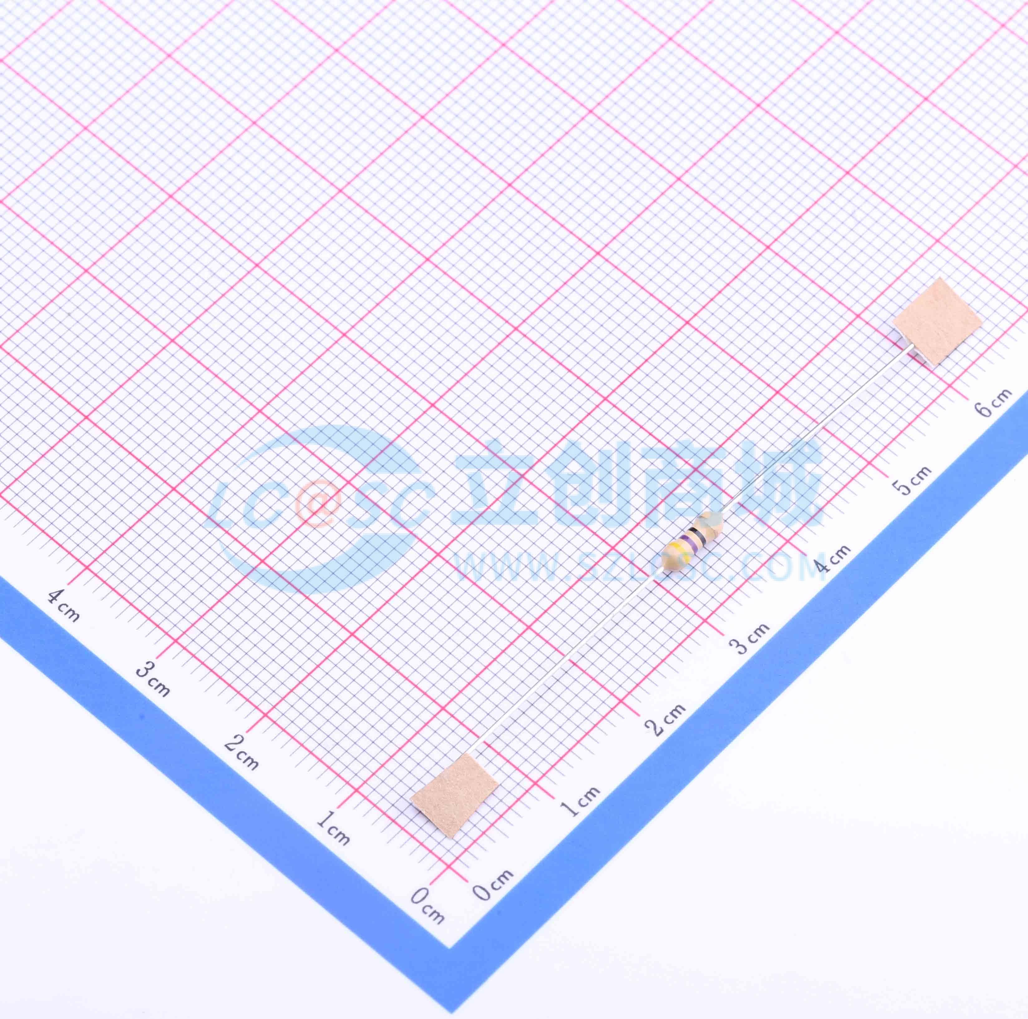 CF1/4W-47Ω±5% T实物图