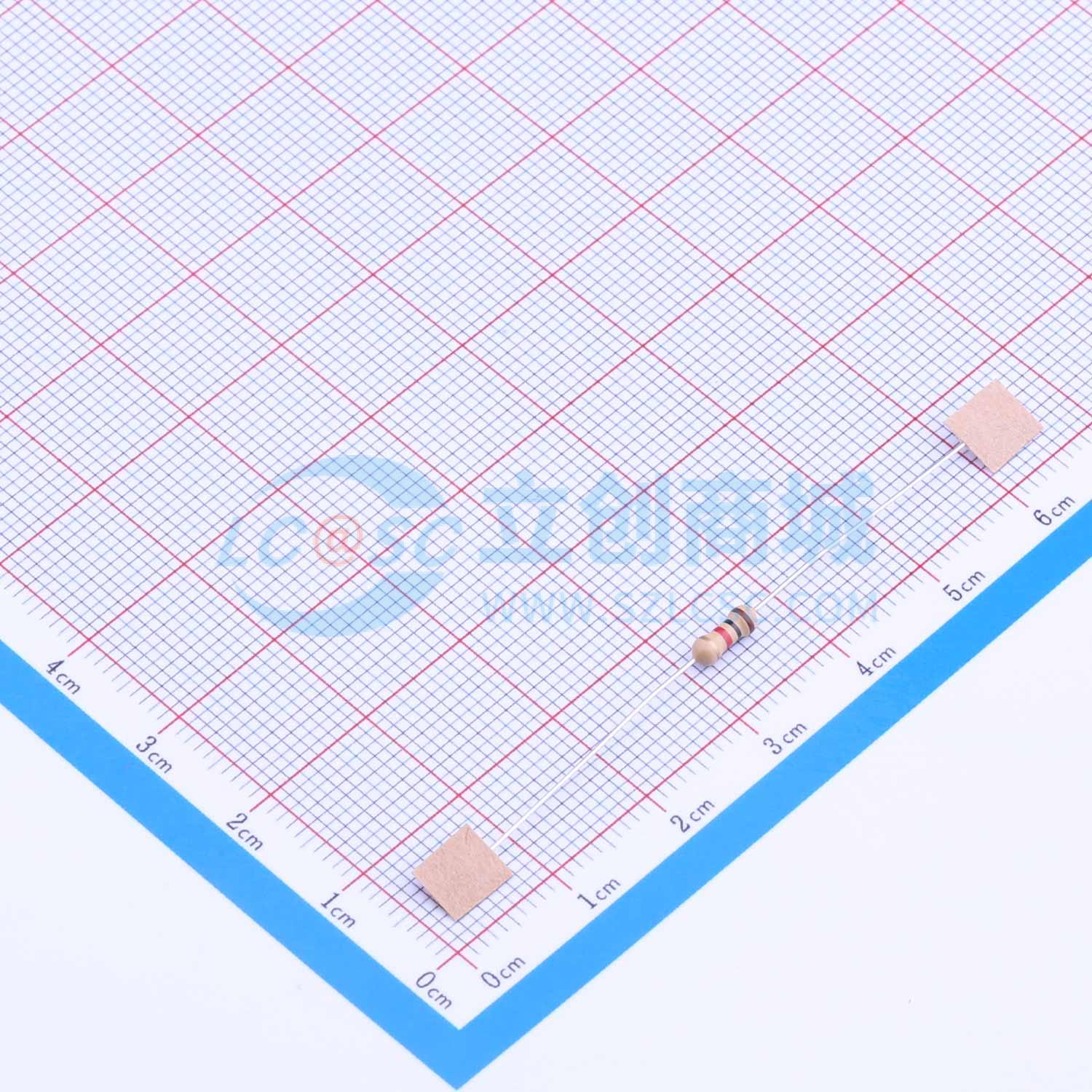 CF1/4W-1KΩ±5% T实物图