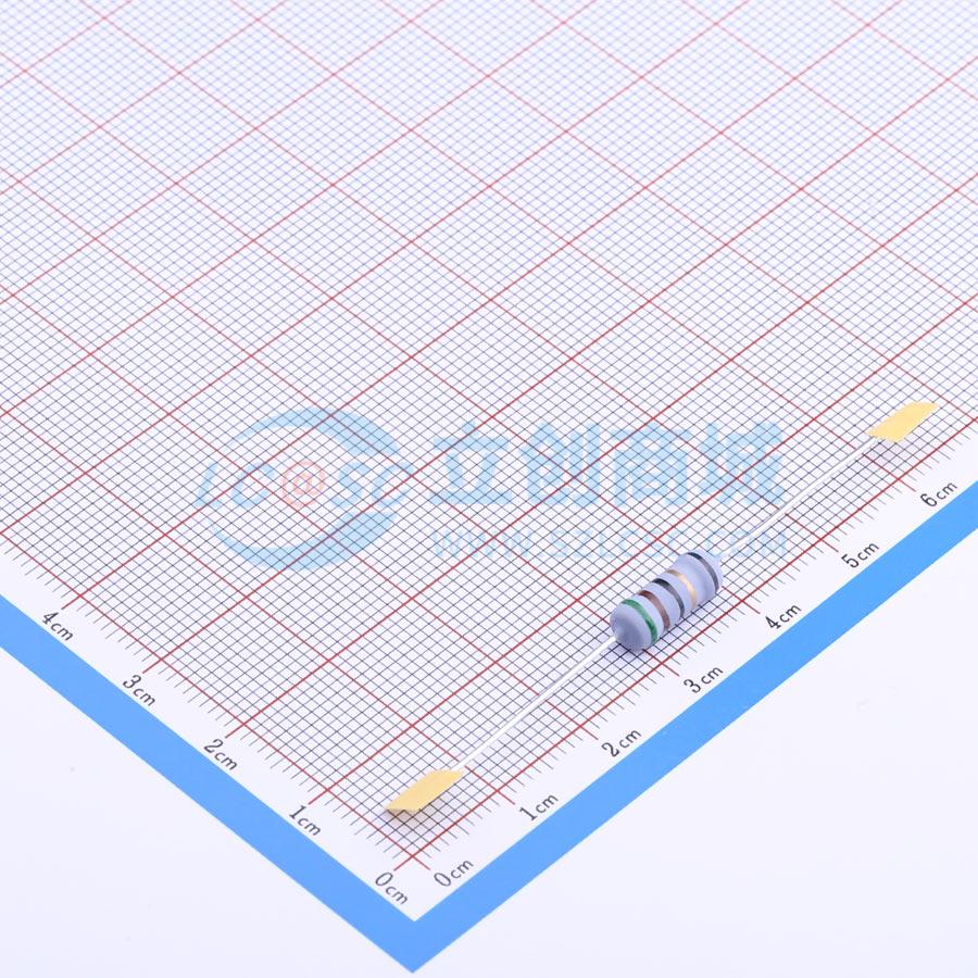 点击查看大图 KNP1W-51Ω±5% T实物图