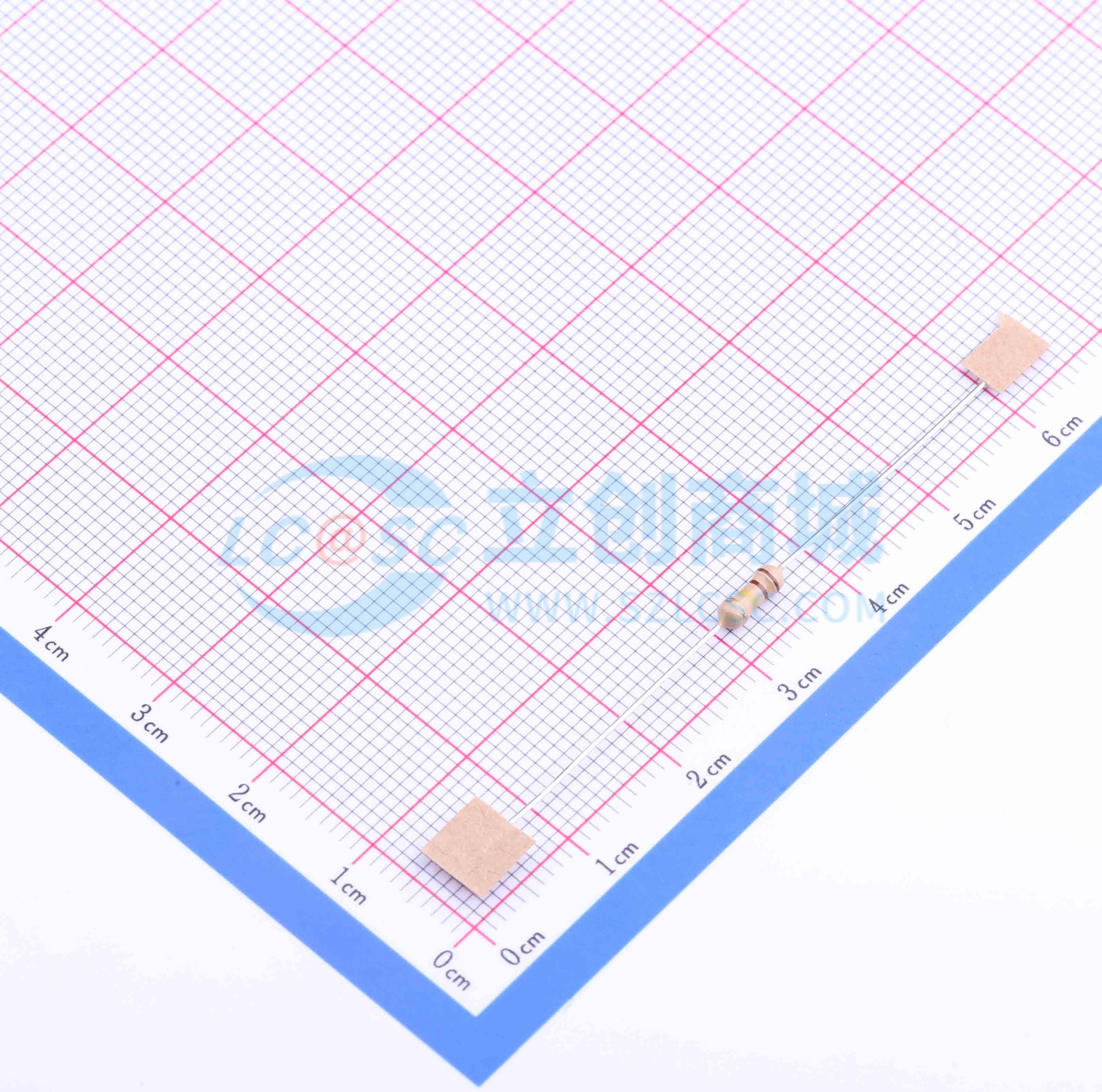 点击查看大图 CF1/4W-110KΩ±5% T52实物图