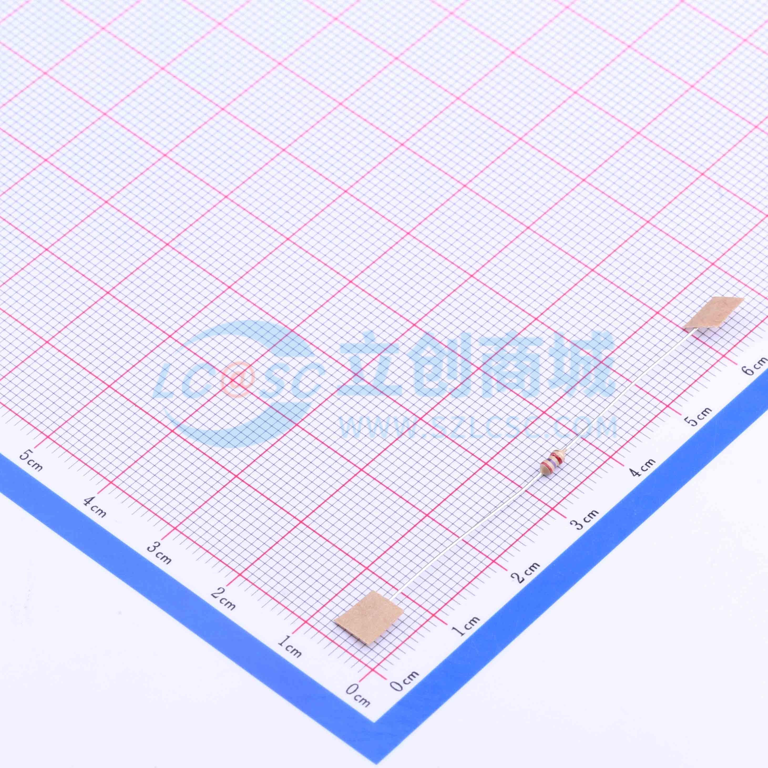 点击查看大图 CF1/6W-2.7KΩ±5% T实物图