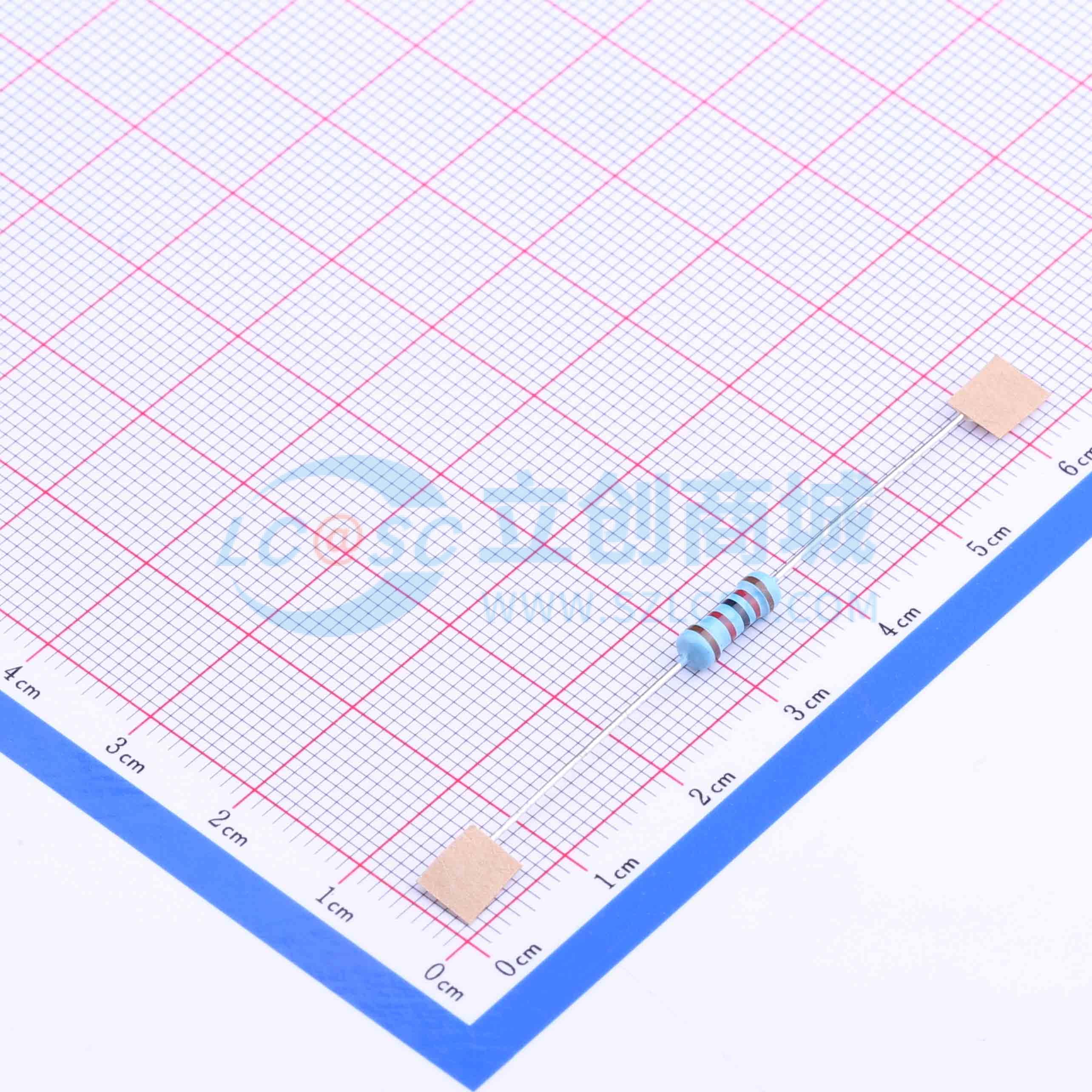 点击查看大图 MF1/2W-12KΩ±1% T实物图