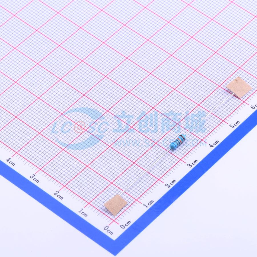 点击查看大图 MF1/4W-680KΩ±1% T实物图