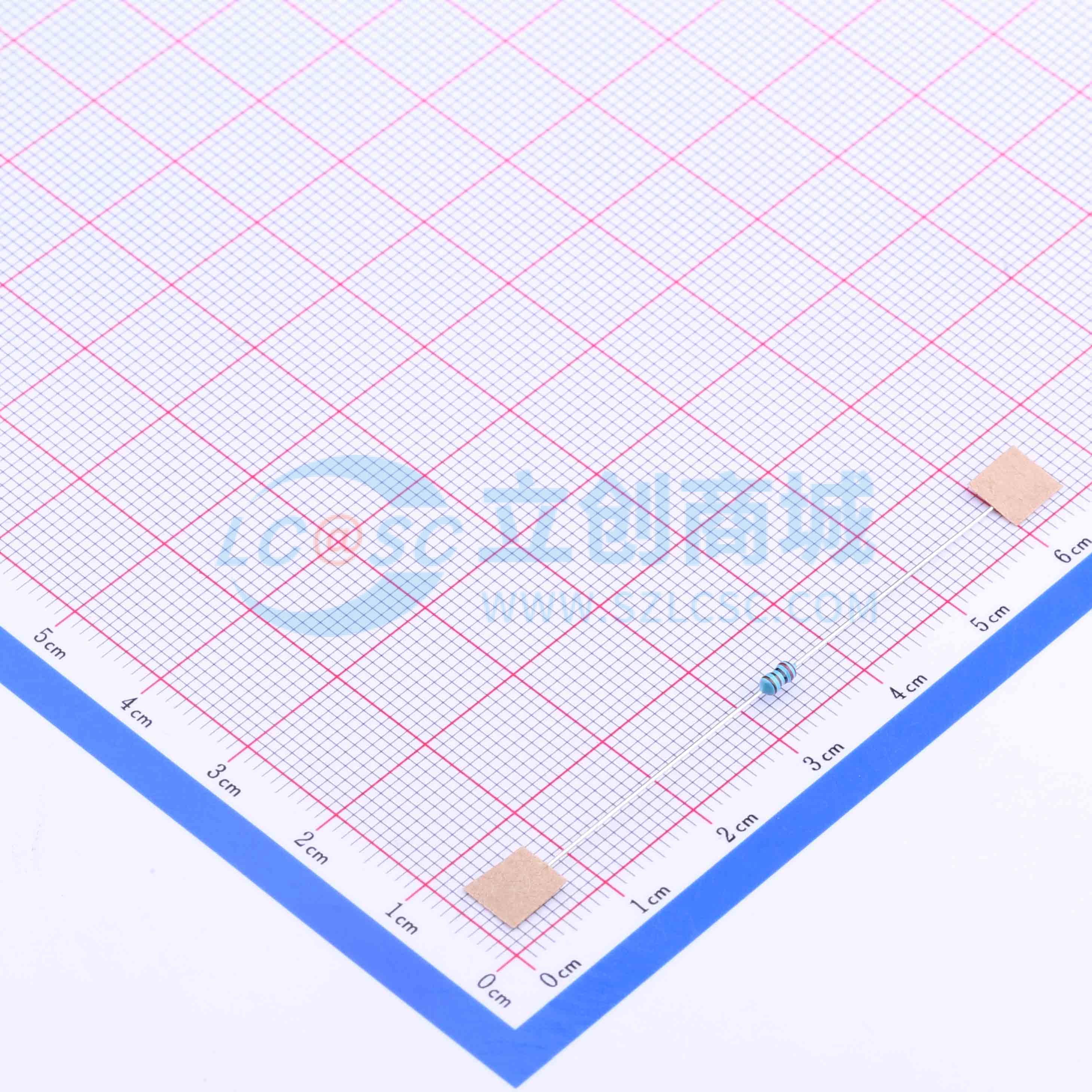 点击查看大图 MF1/8W-1.2KΩ±1% T实物图