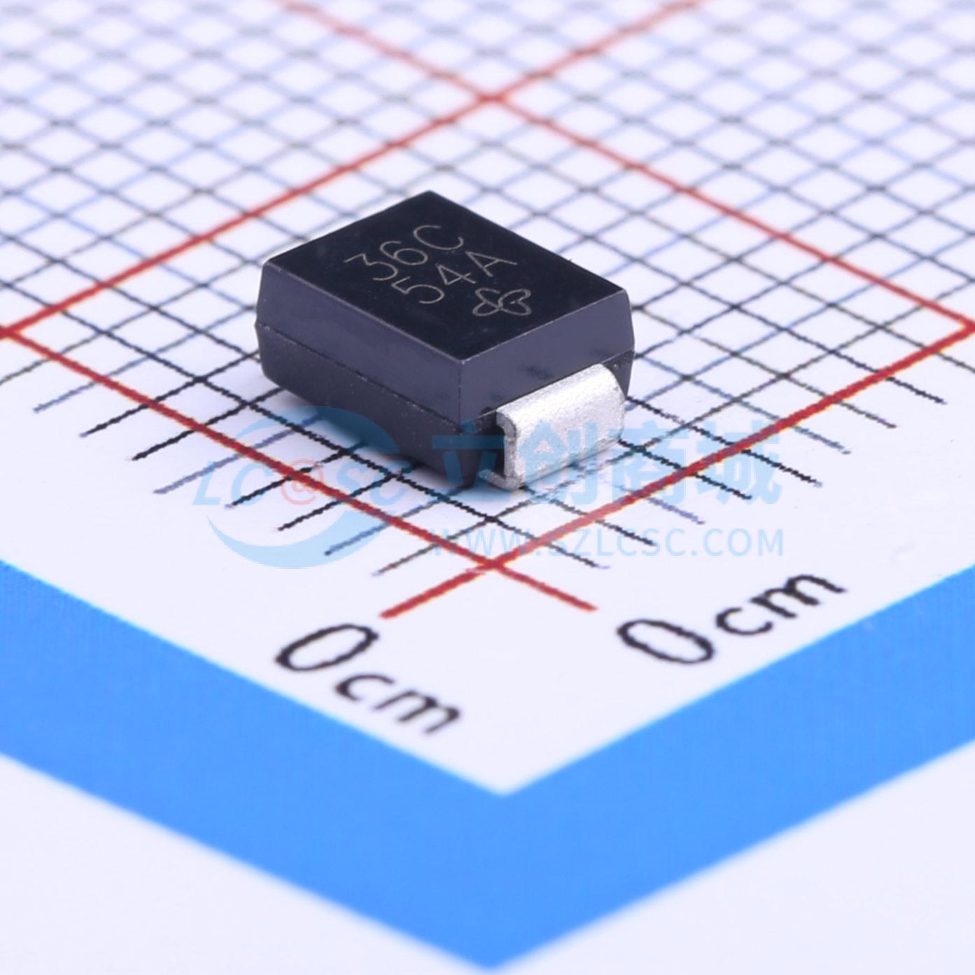 点击查看大图 P6SMB36CA-E3/52实物图