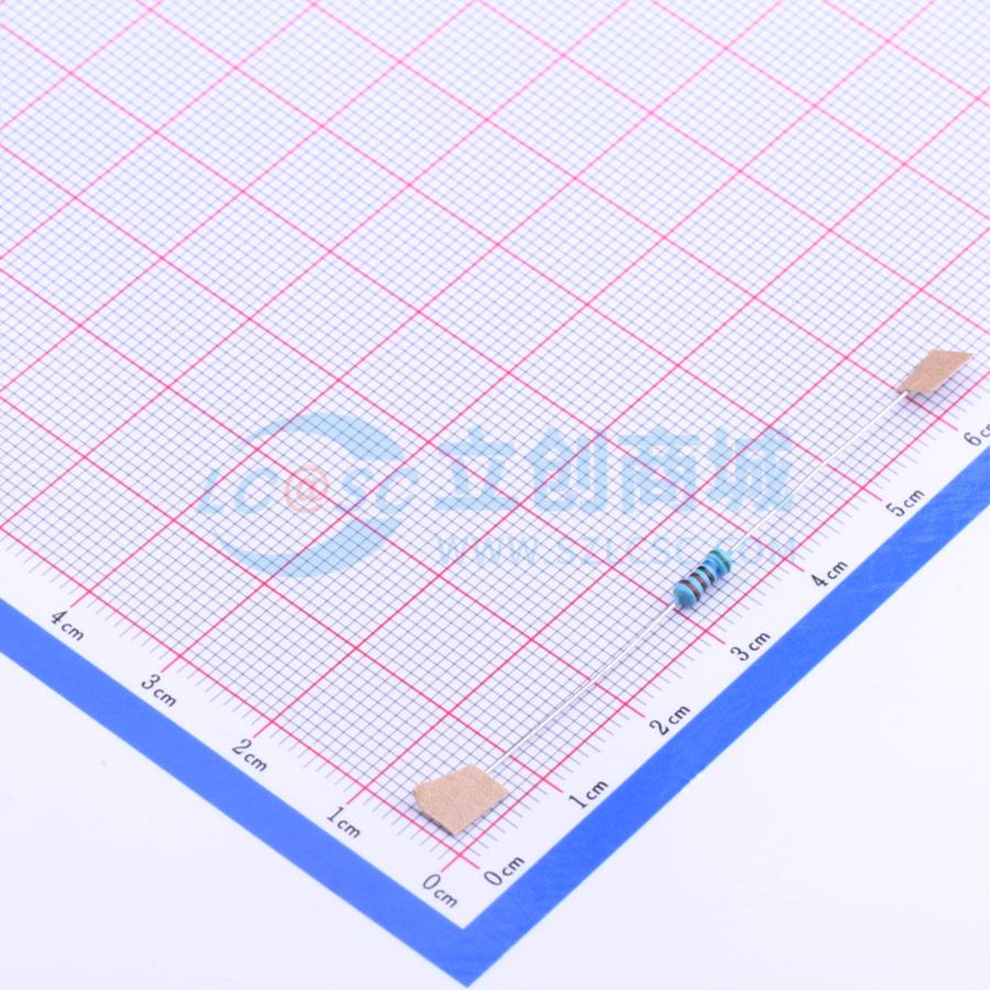 点击查看大图 MF1/4W-5.6KΩ±1% T实物图