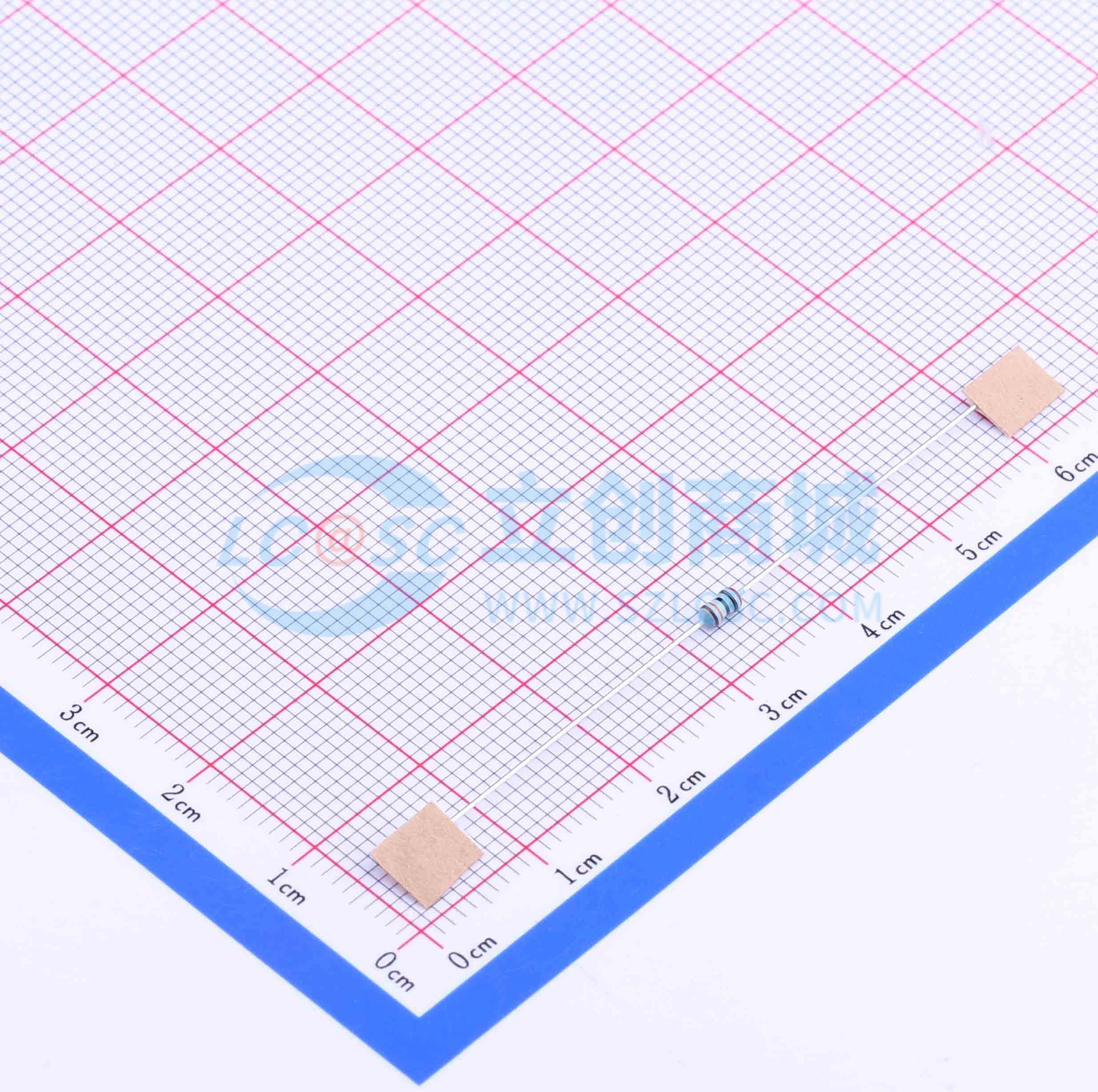 点击查看大图 MF1/8W-200KΩ±1% T实物图