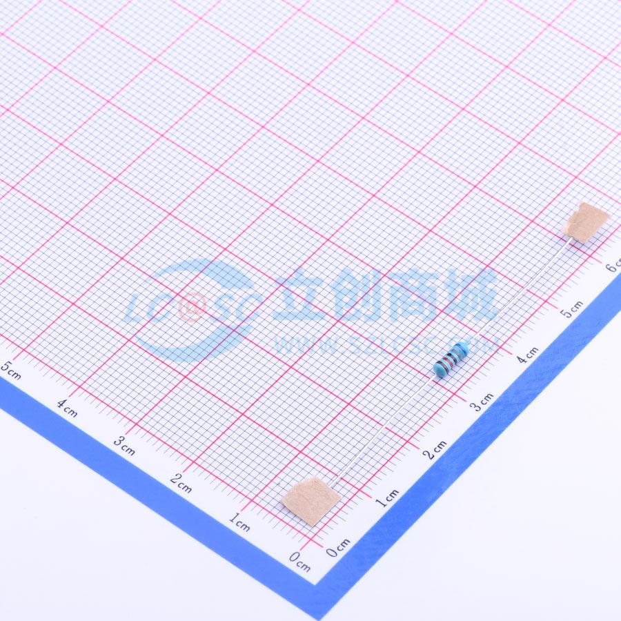 点击查看大图 MF1/4W-68KΩ±1% T实物图