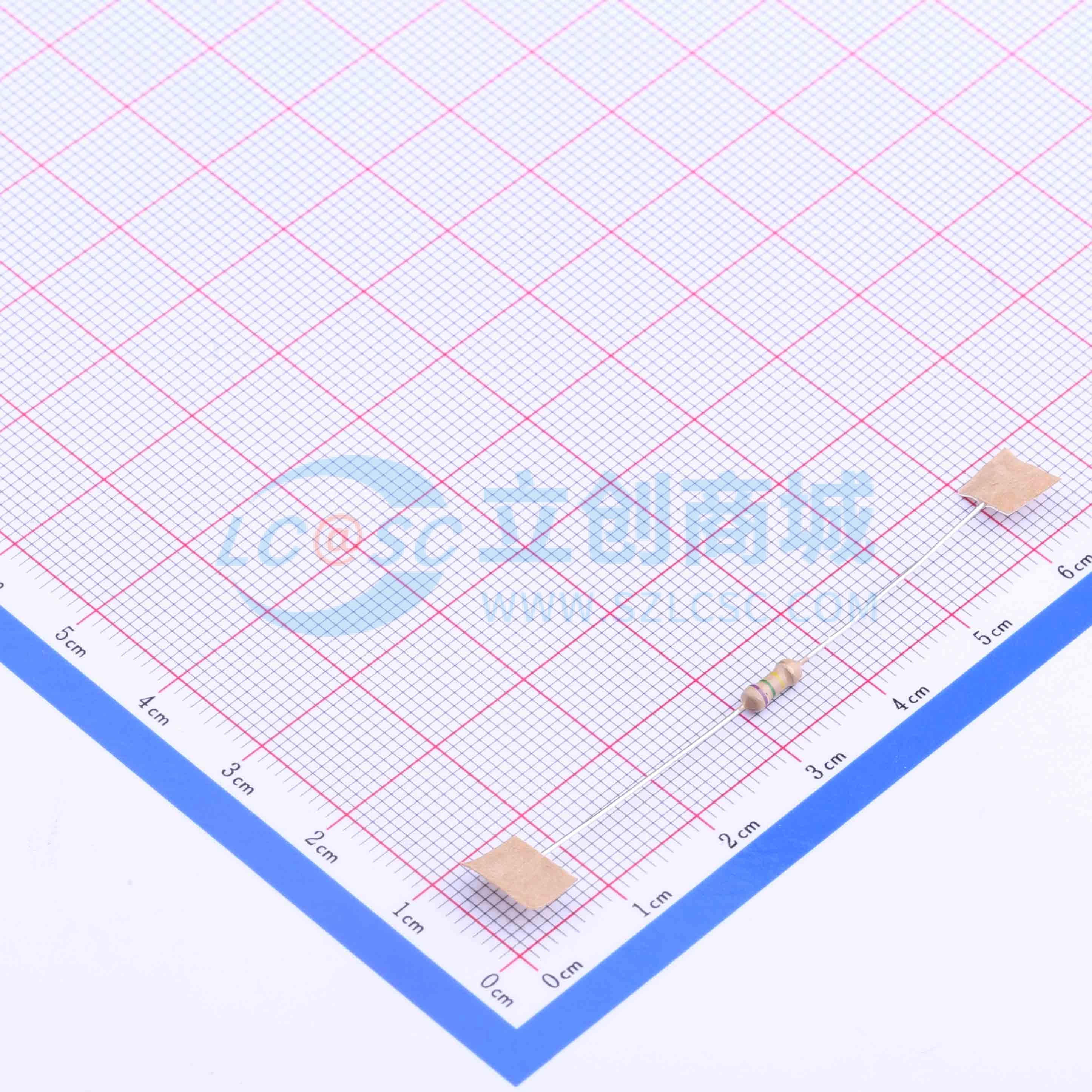 点击查看大图 CF1/4W-750KΩ±5% T实物图