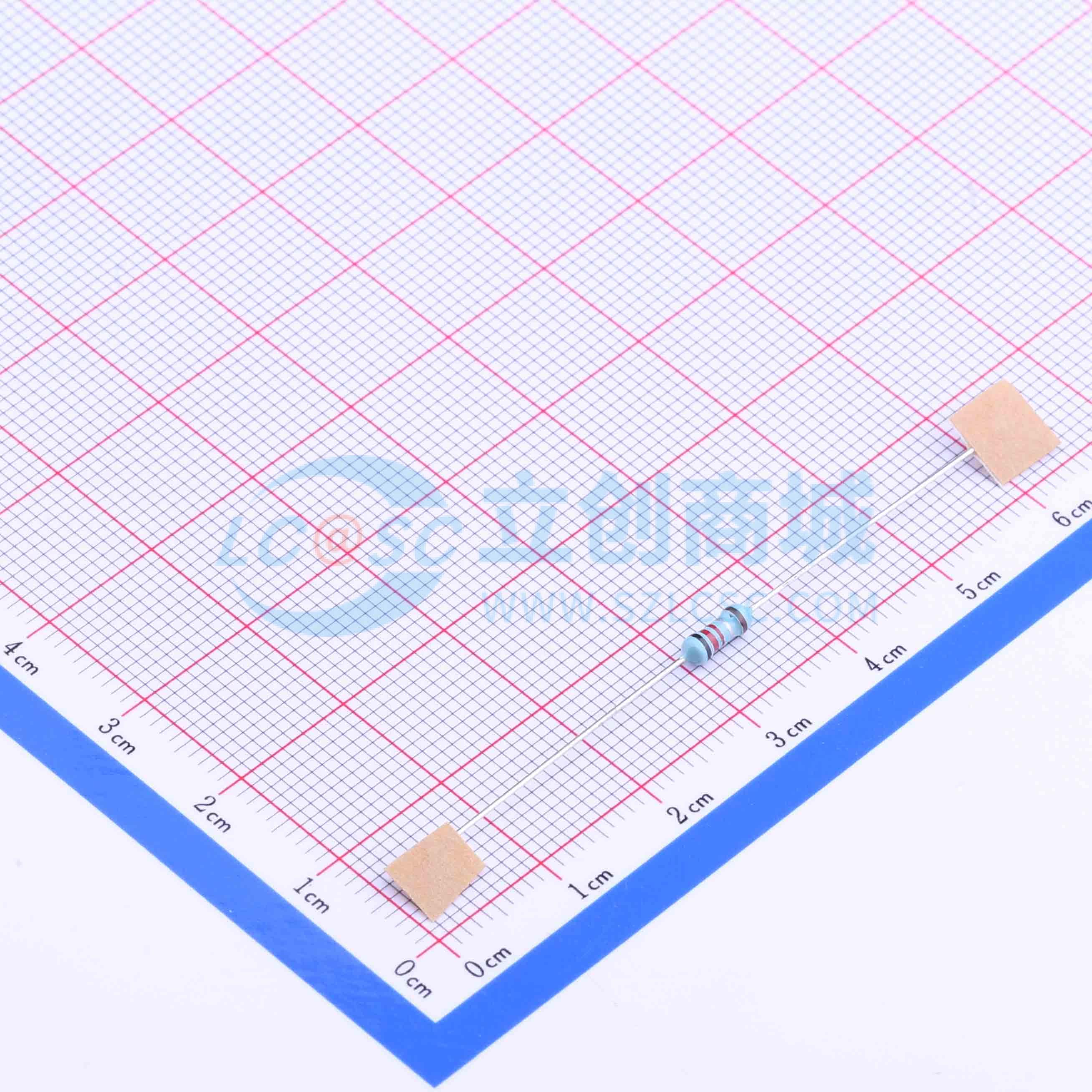 点击查看大图 MF1/4W-0.22Ω±1% T52实物图