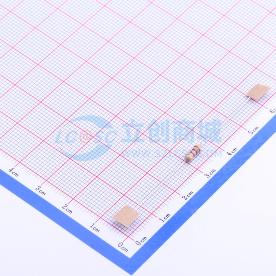 点击查看大图 CF1/4W-2.7KΩ±5% T52实物图