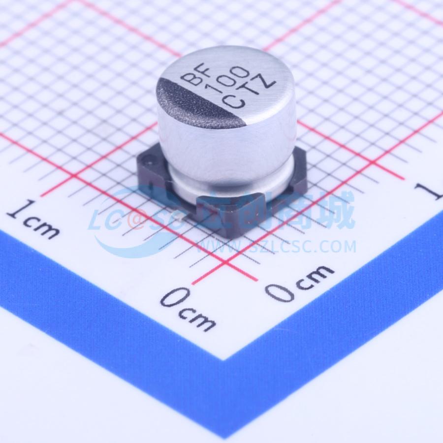 点击查看大图 16TZV100M6.3X6.1实物图