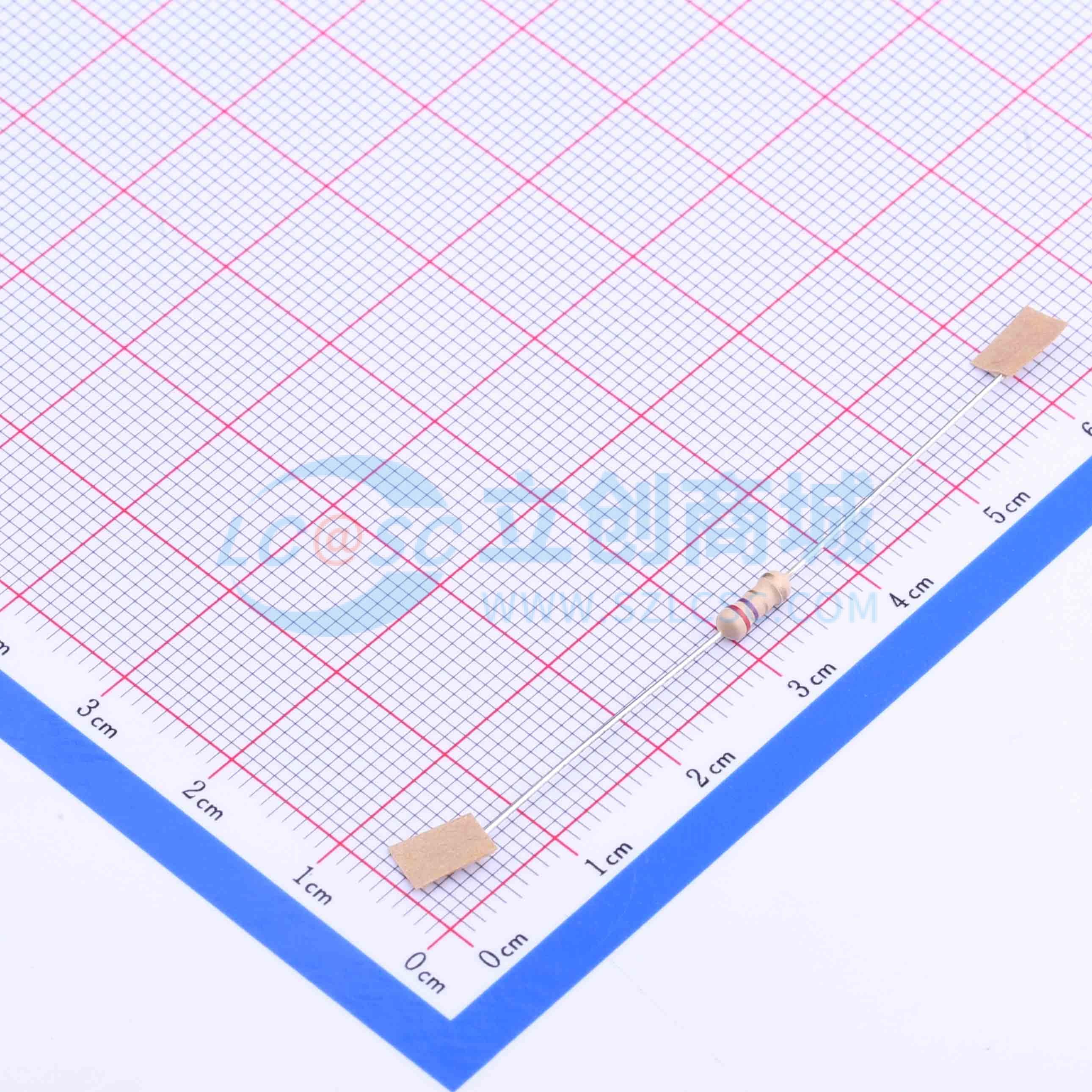点击查看大图 CF1/4W-2.7Ω±5% T实物图