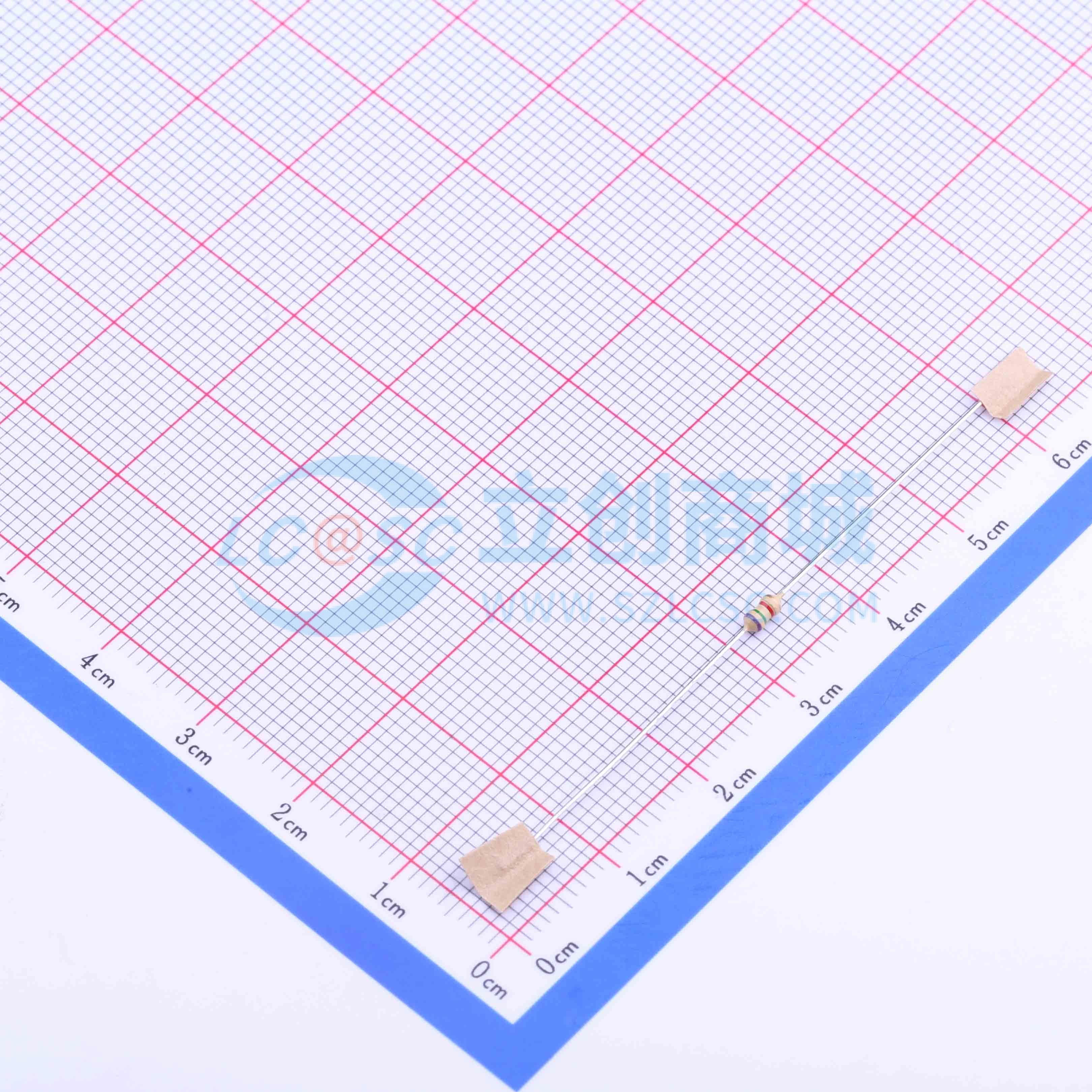 点击查看大图 CF1/6W-7.5KΩ±5% T实物图