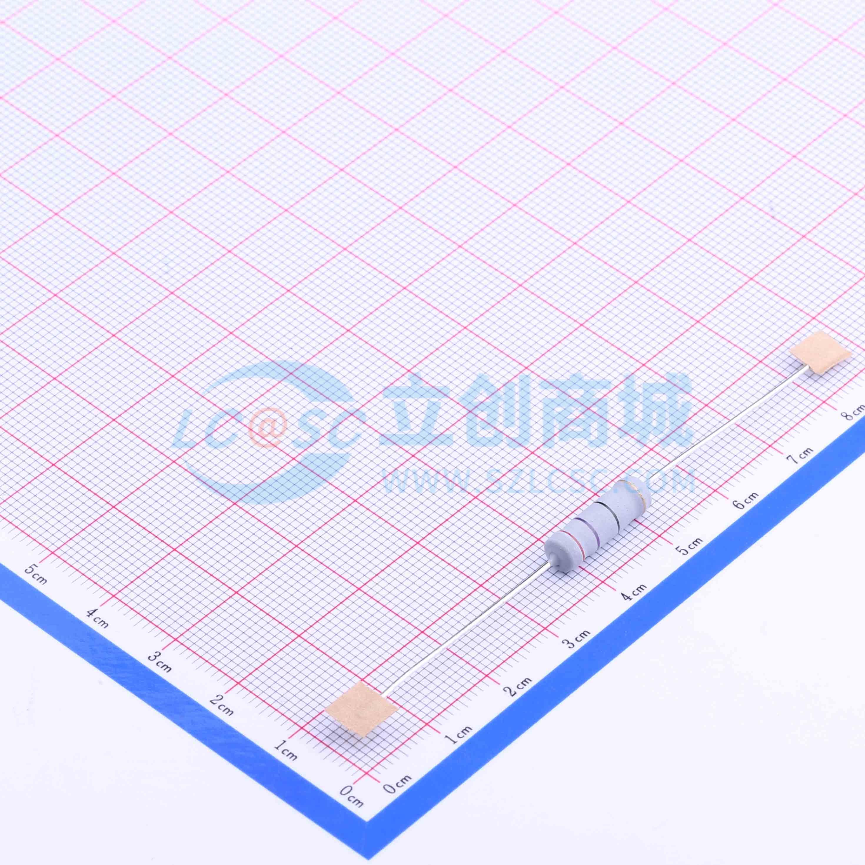 点击查看大图 MOF3WS-27Ω±5% T实物图