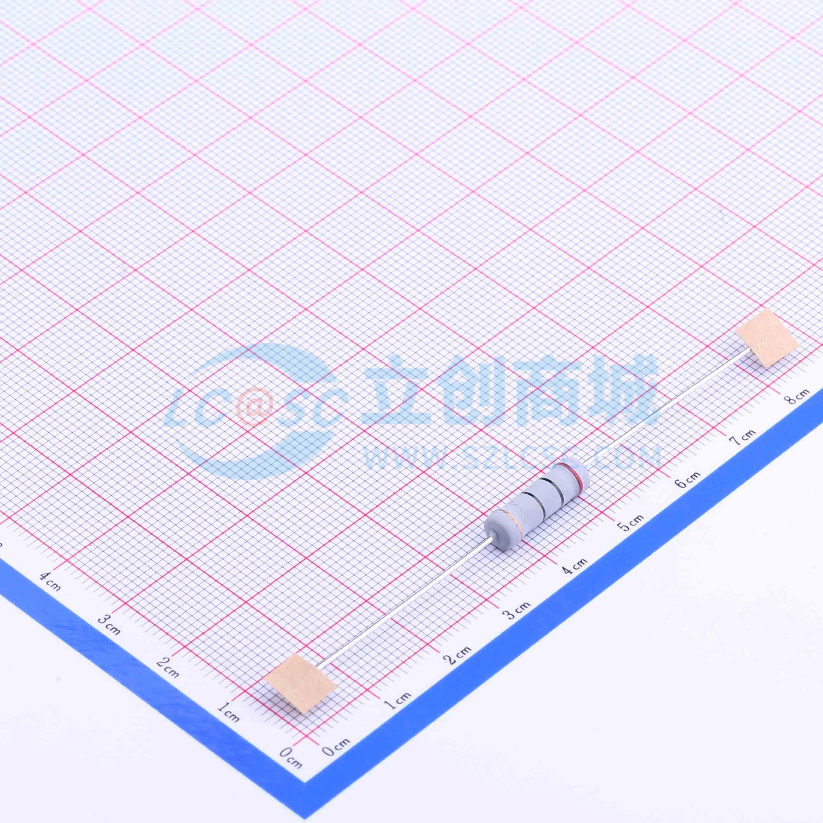 点击查看大图 MOF3WS-20Ω±5% T实物图