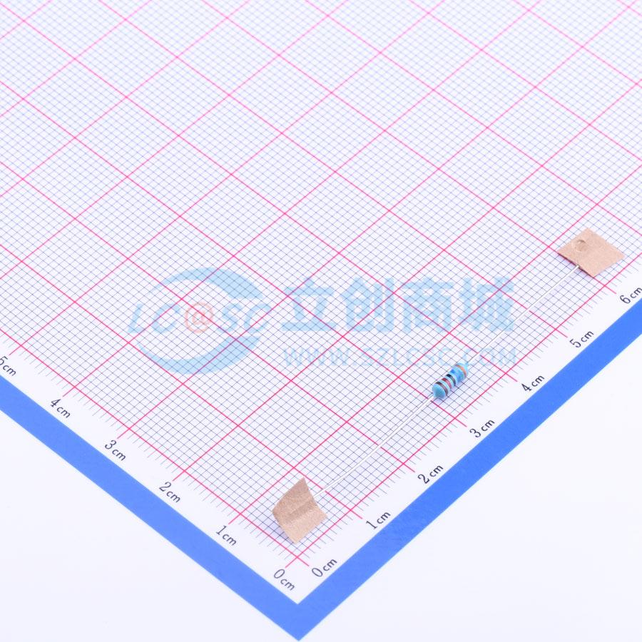 点击查看大图 MF1/4W-36KΩ±1% T实物图