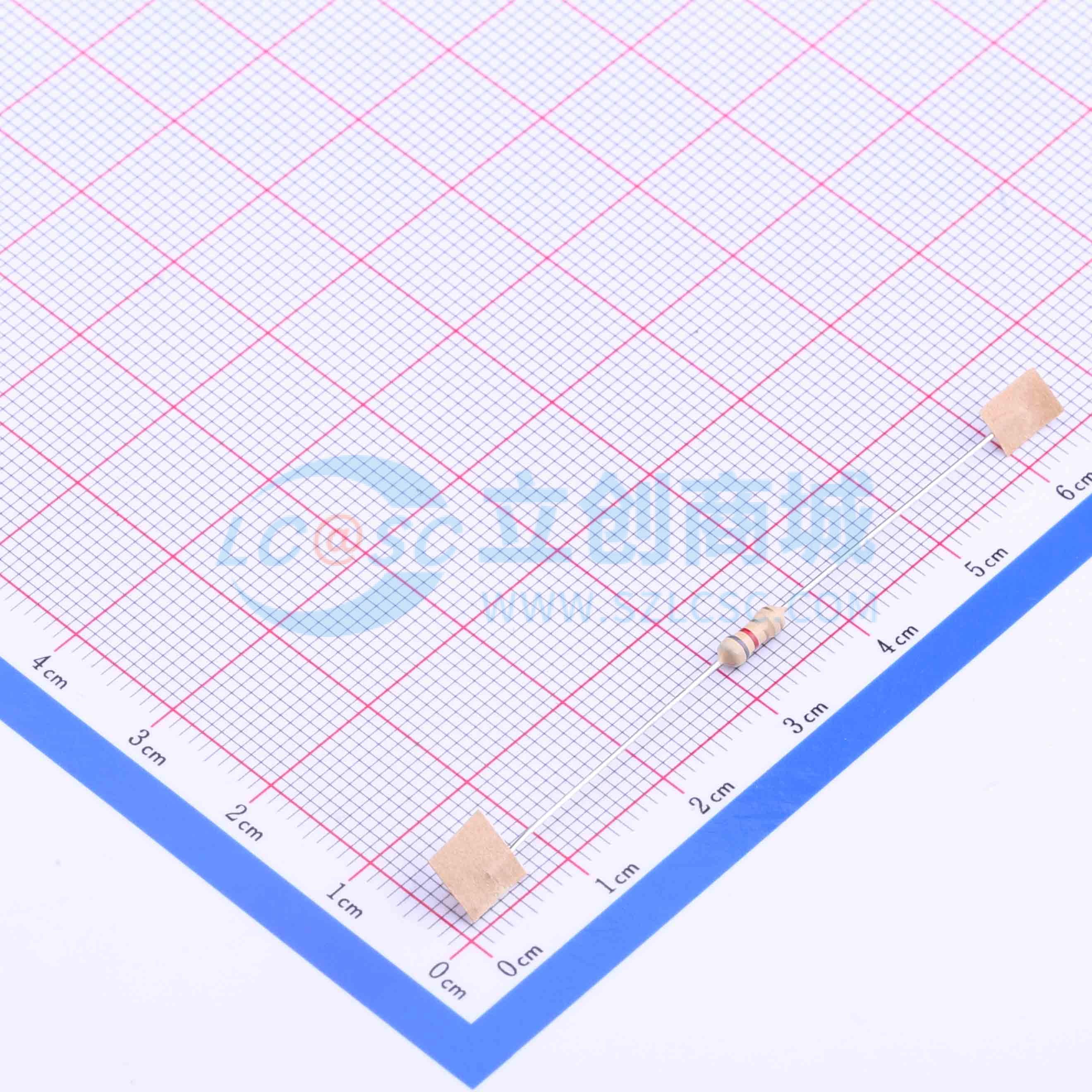 点击查看大图 CF1/4W-8.2Ω±5% T实物图