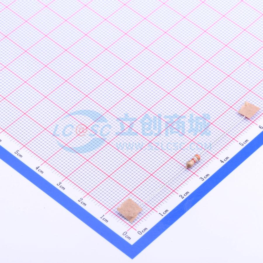 点击查看大图 CF1/4W-3.9KΩ±5% T实物图