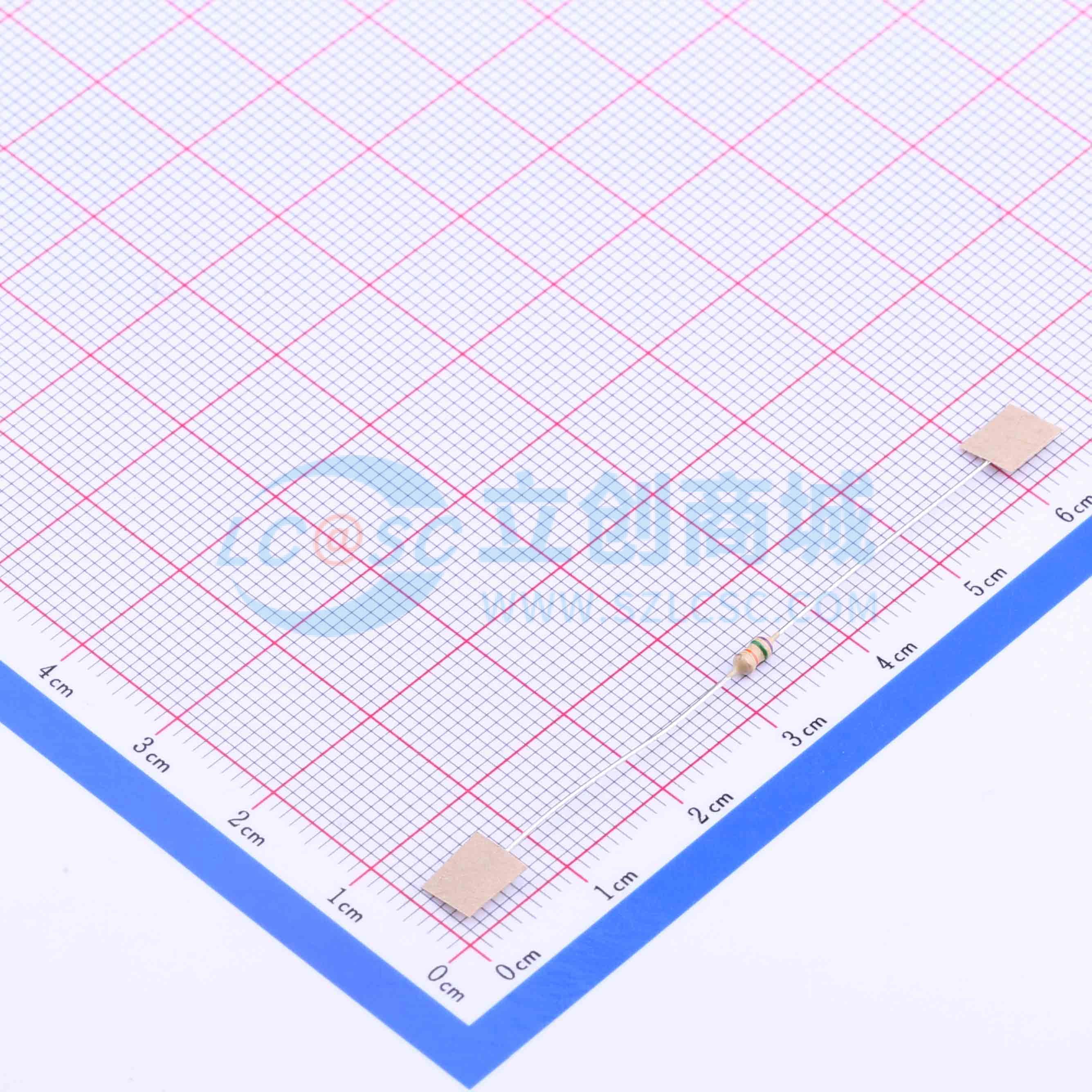 CF1/6W-75KΩ±5% T实物图