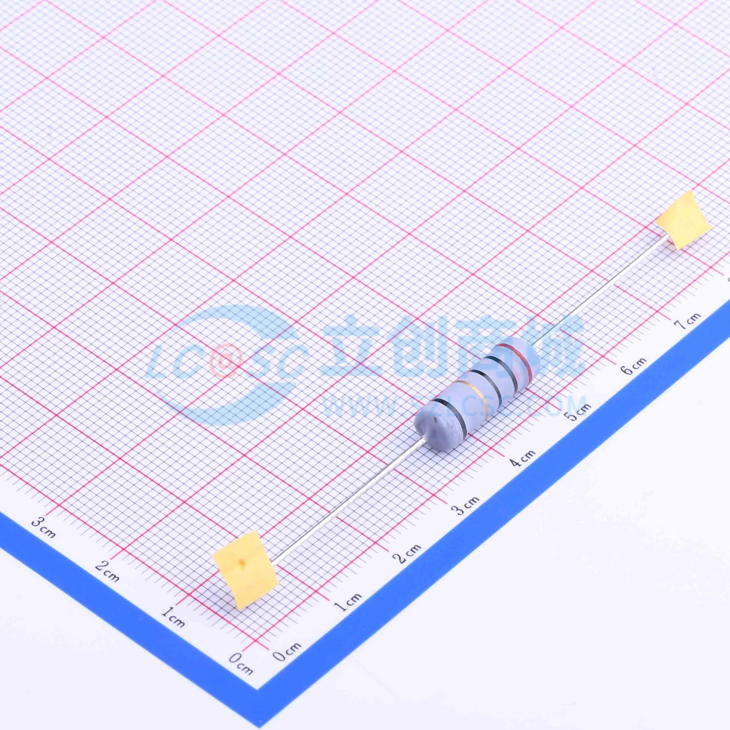 点击查看大图 KNP5WS-20Ω±5% T实物图