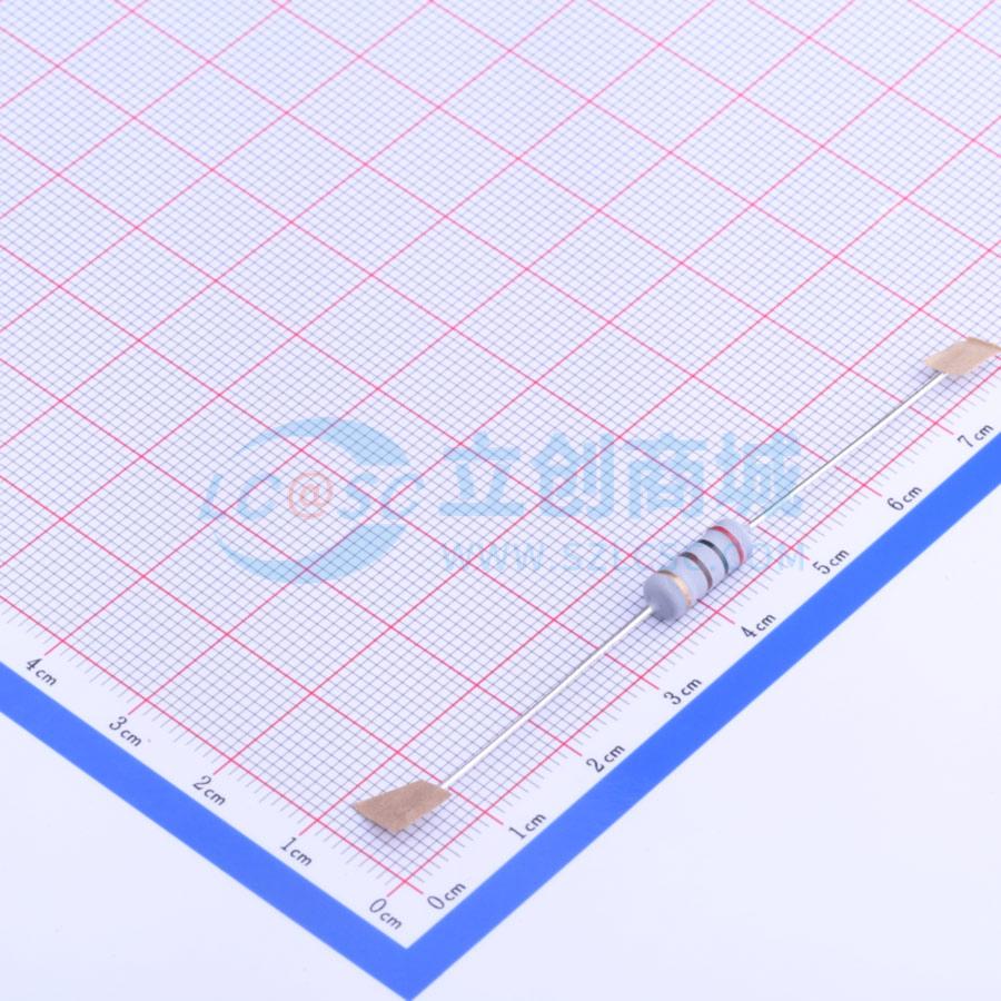 点击查看大图 MOF1W-200Ω±5% T实物图