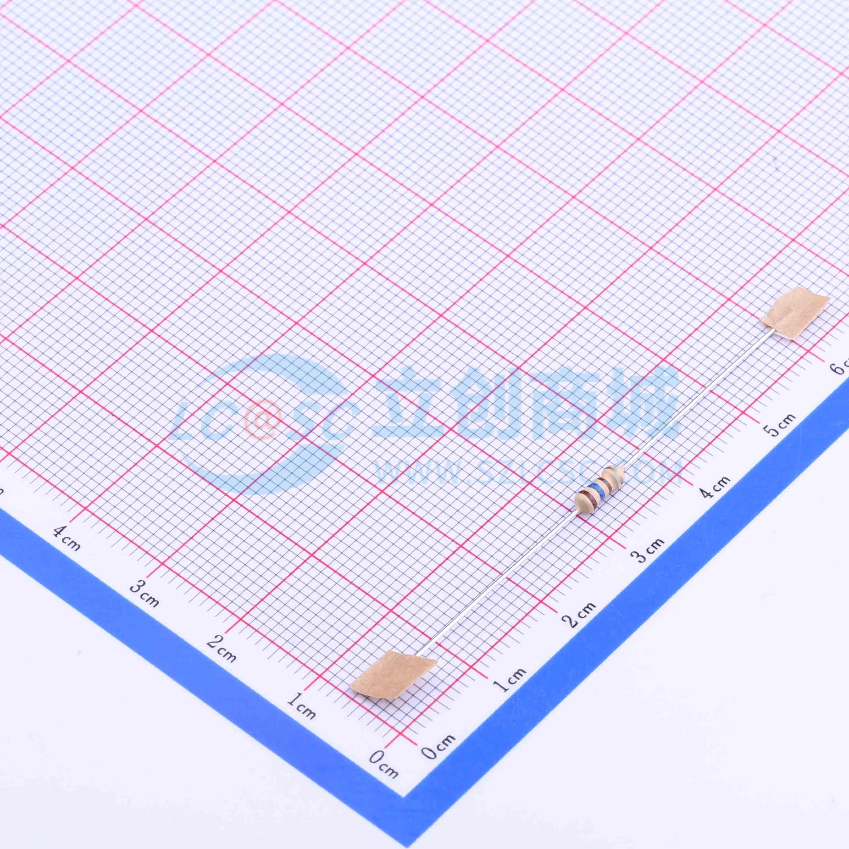 点击查看大图 CF1/4W-160Ω±5% T实物图