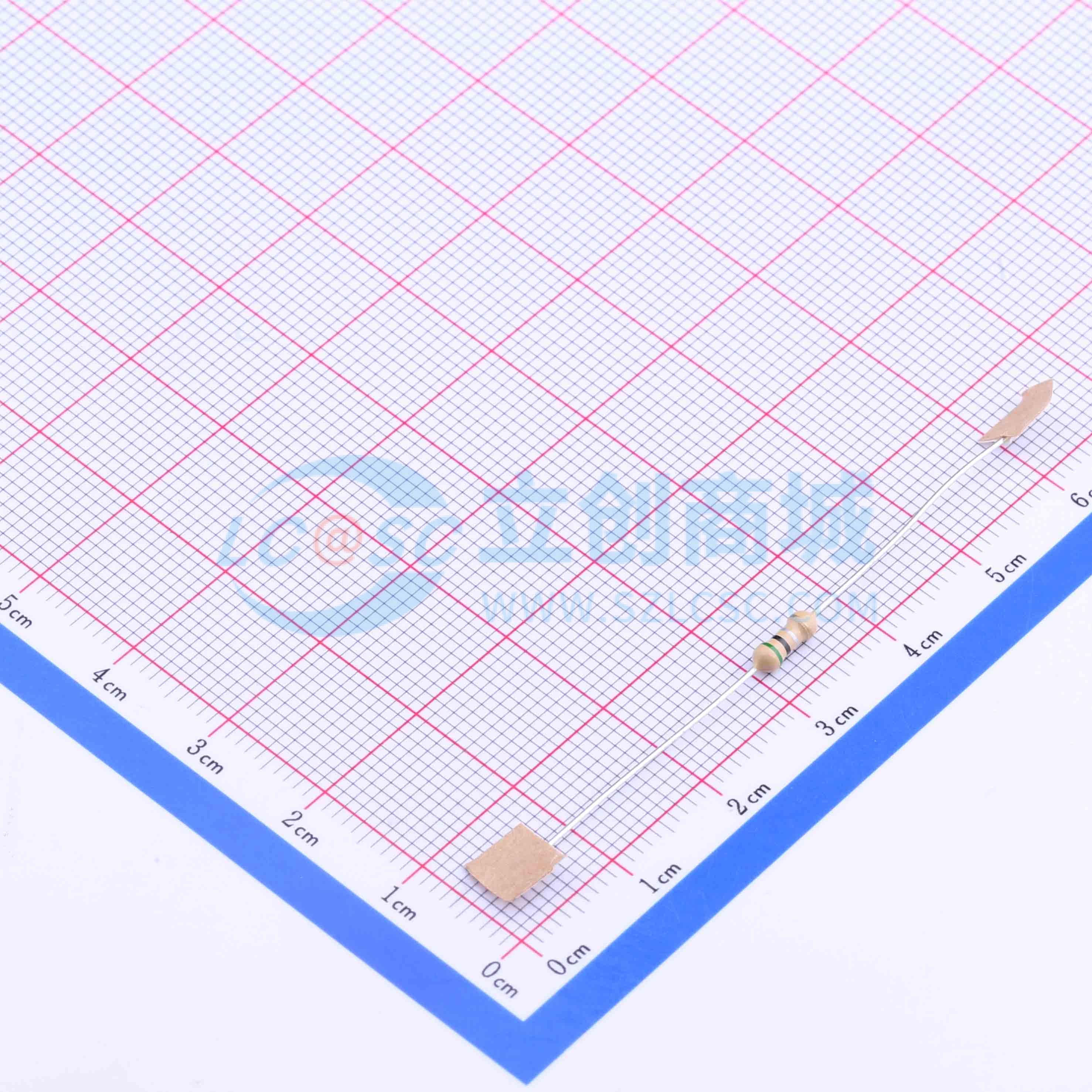 点击查看大图 CF1/4W-0.5Ω±5% T实物图