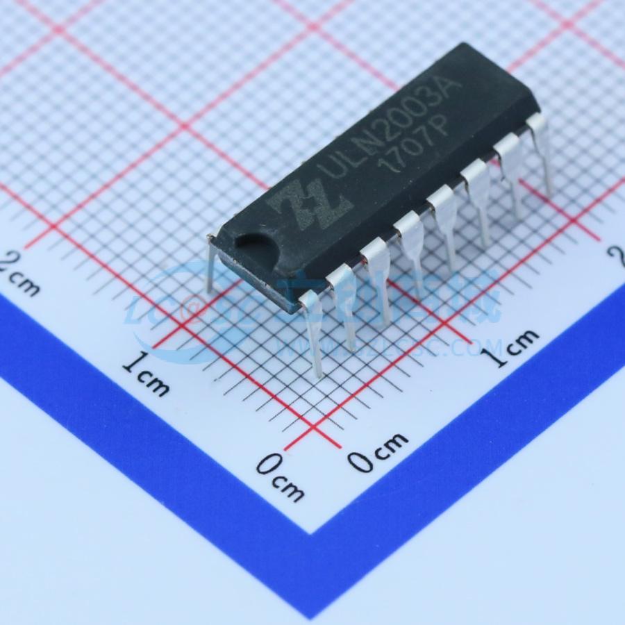 点击查看大图 ULN2003A-DIP16实物图