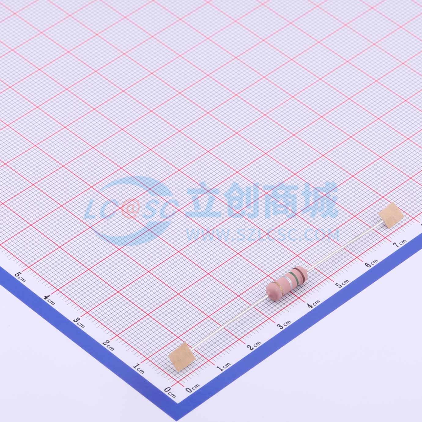 点击查看大图 MOF2WS-0.15Ω±5% T实物图