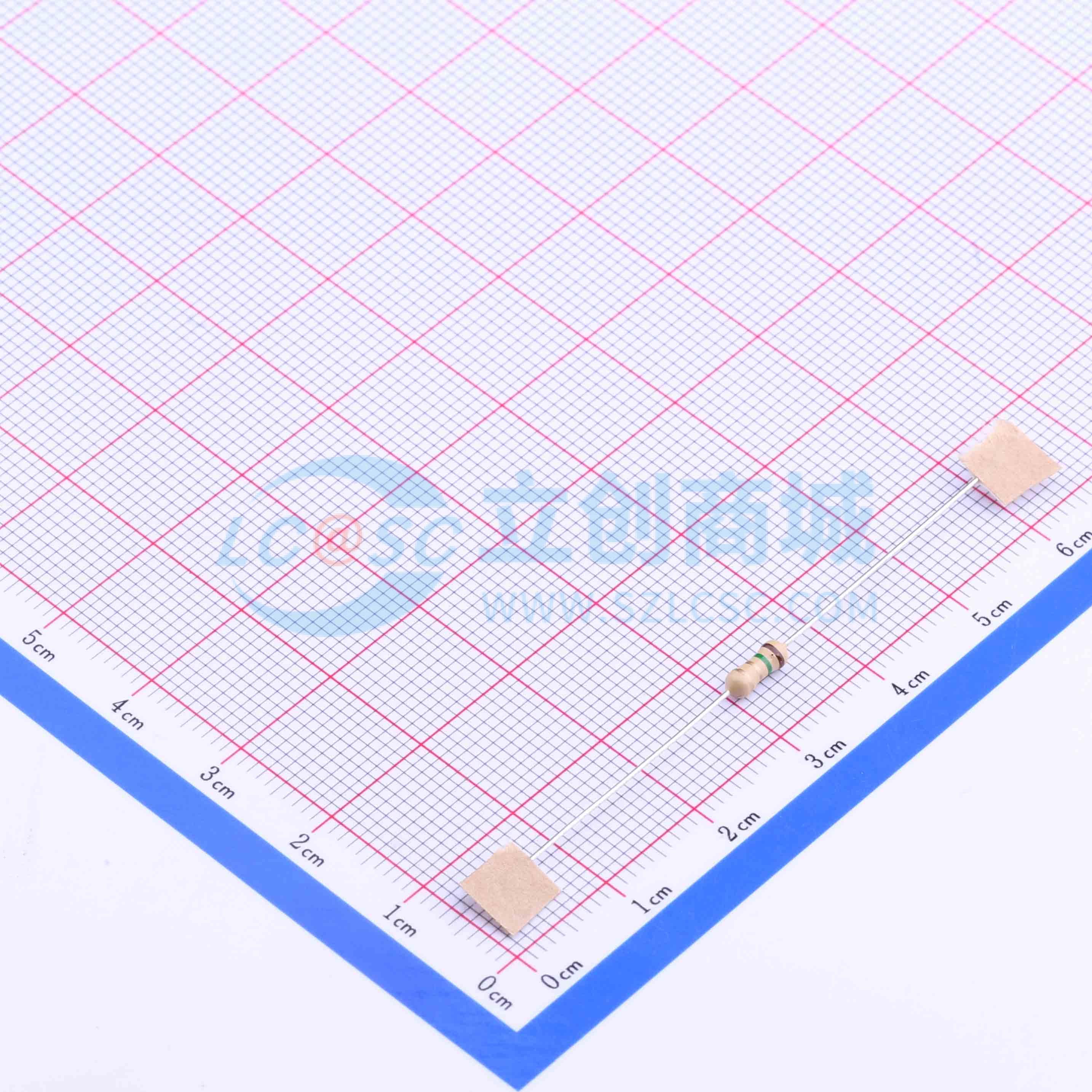 点击查看大图 CF1/4W-1.5Ω±5% T实物图
