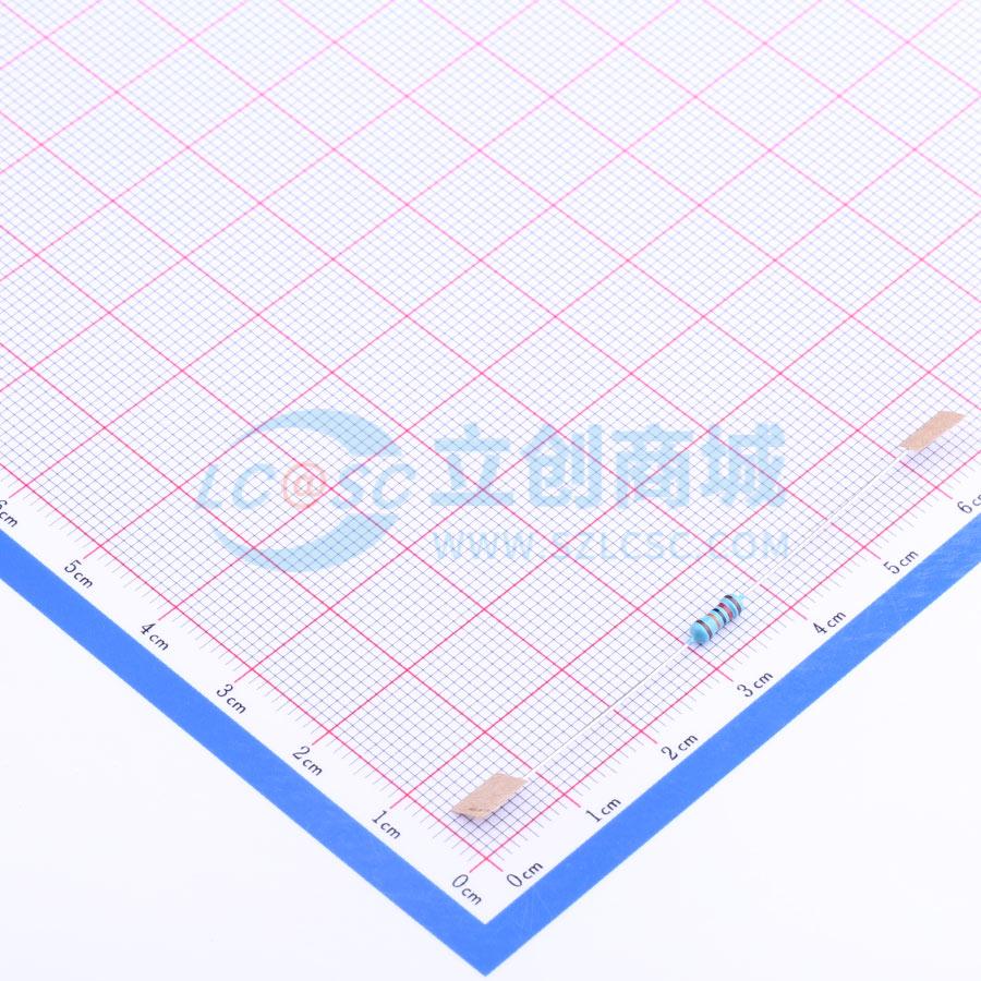 点击查看大图 MF1/4W-120KΩ±1% T实物图