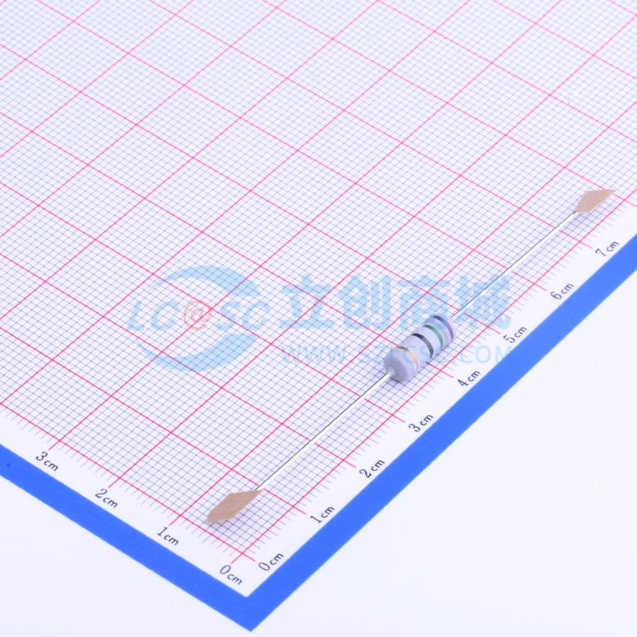 点击查看大图 MOF2WS-75Ω±5% T实物图
