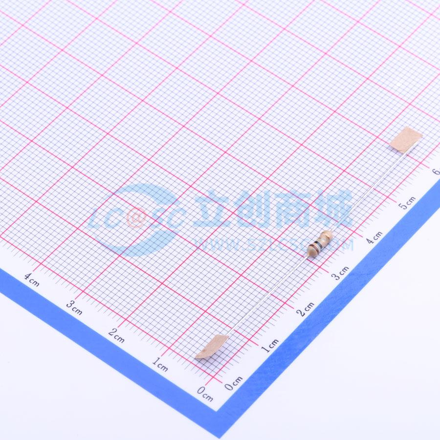 点击查看大图 CF1/4W-1Ω±5% T实物图