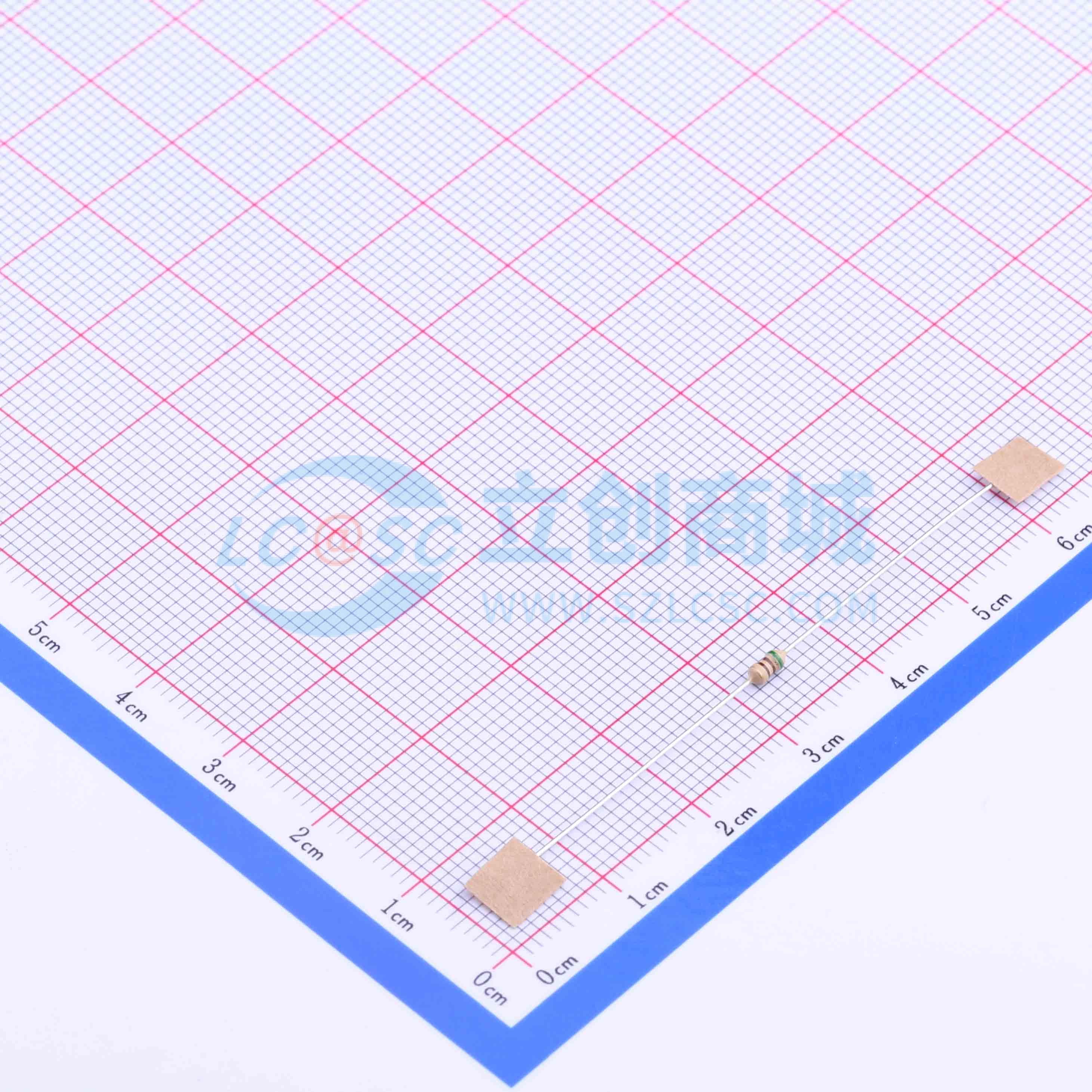 点击查看大图 CF1/6W-510Ω±5% T实物图