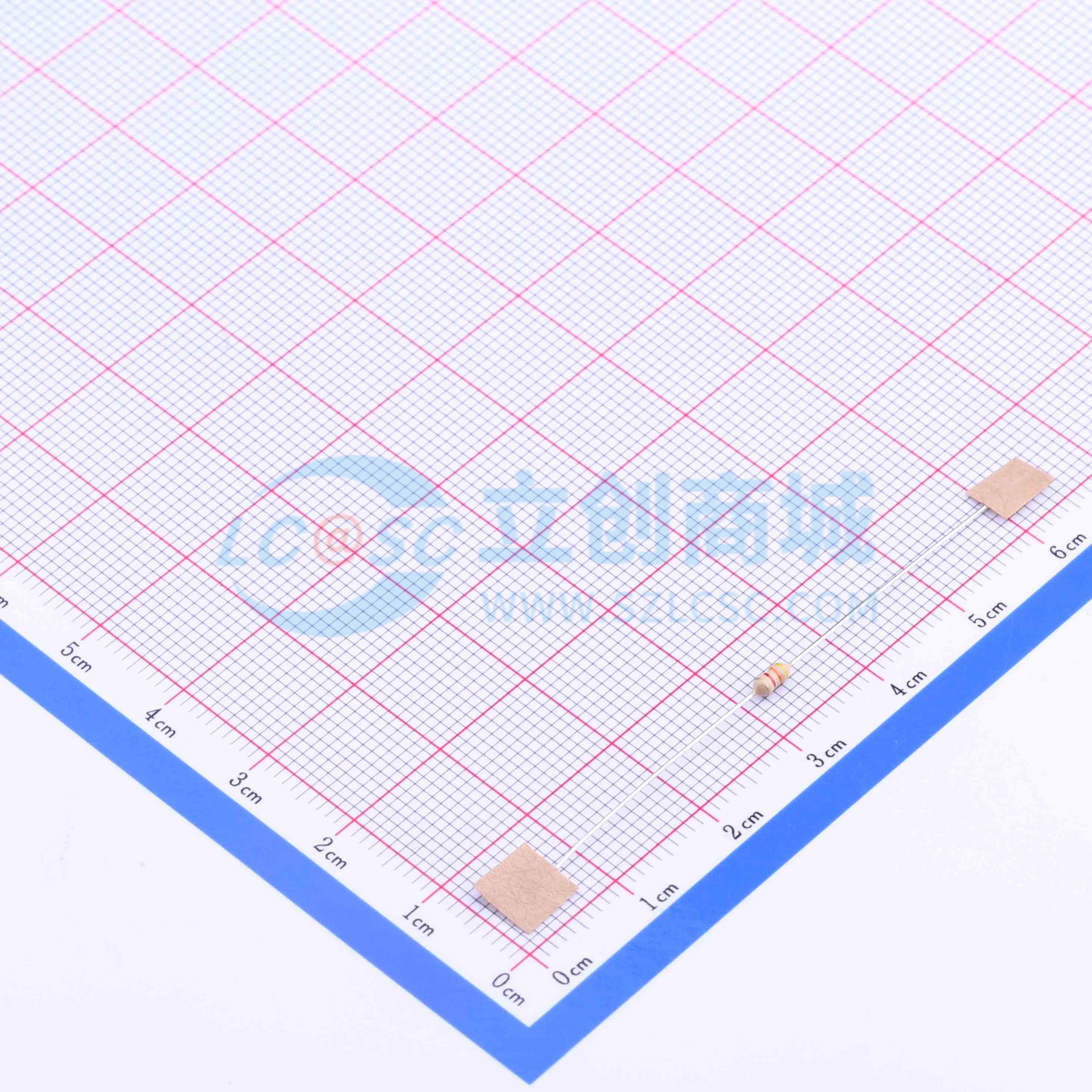 点击查看大图 CF1/6W-4.3KΩ±5% T实物图