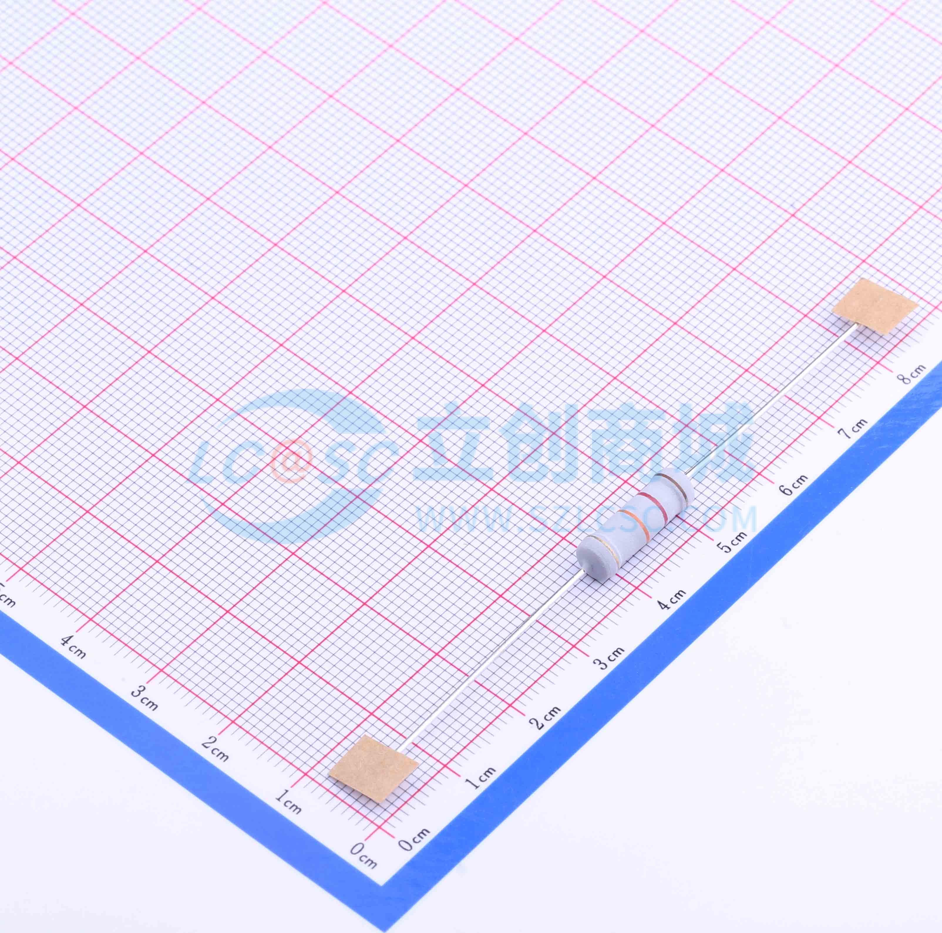 点击查看大图 MOF3WS-12KΩ±5% T实物图