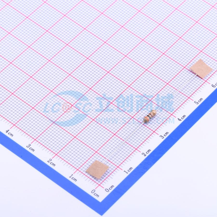 点击查看大图 CF1/4W-300Ω±5% T实物图