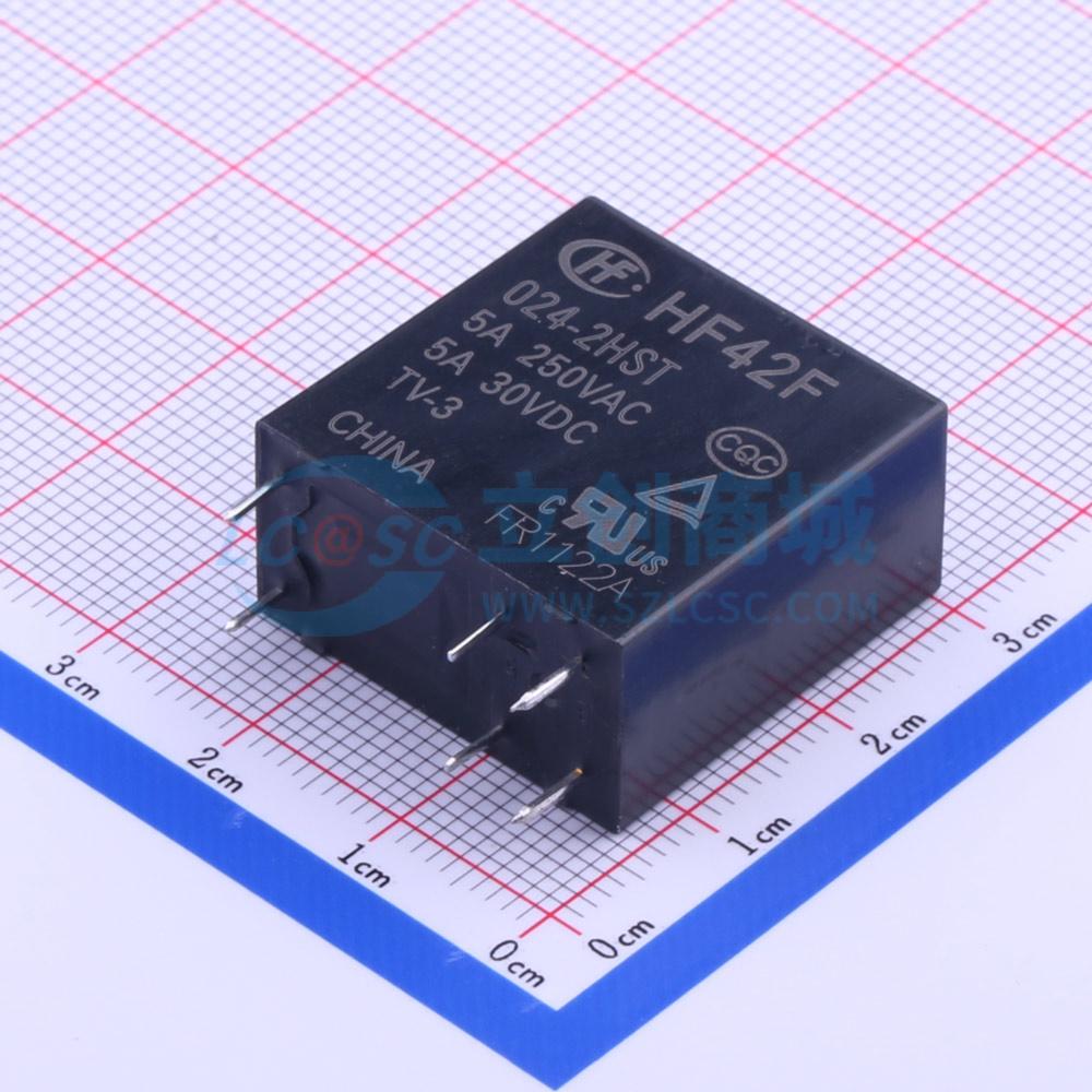 点击查看大图 HF42F/024-2HST实物图