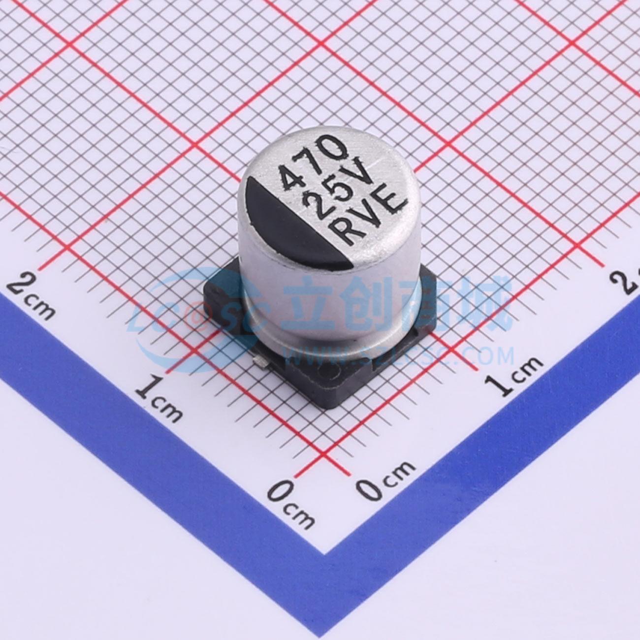 点击查看大图 RVE1E471M1010实物图