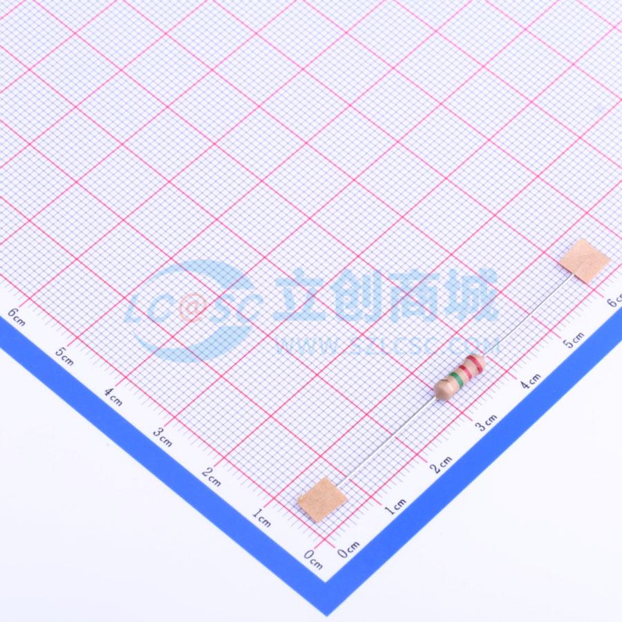 点击查看大图 CF1/2W-2.2MΩ±5% T实物图