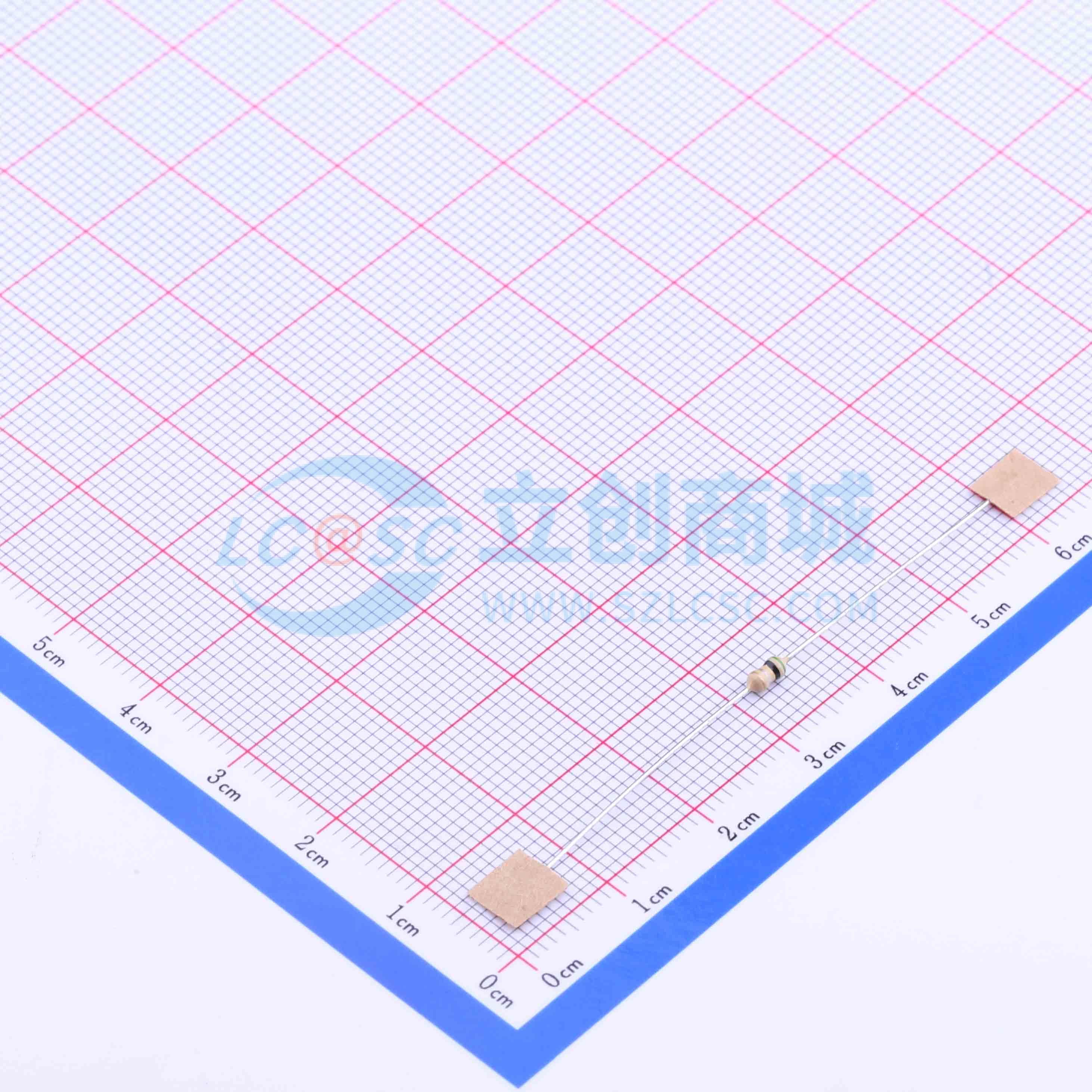 点击查看大图 CF1/6W-0.5Ω±5% T实物图