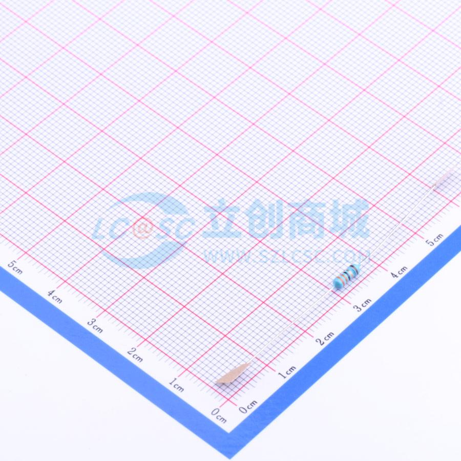 点击查看大图 MF1/4W-33Ω±1% T实物图
